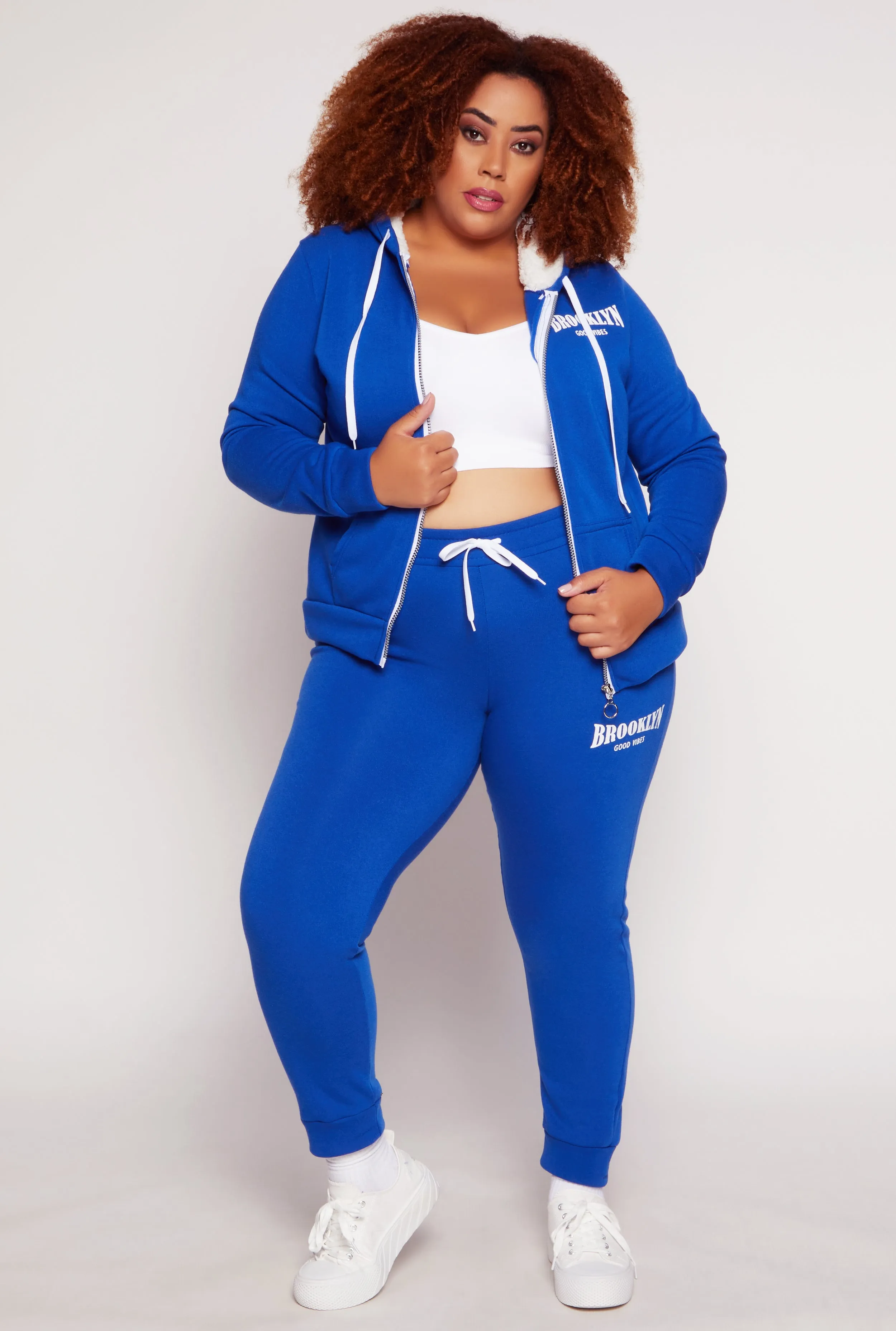 Plus Size Fleece Brooklyn Joggers sold by Rainbow