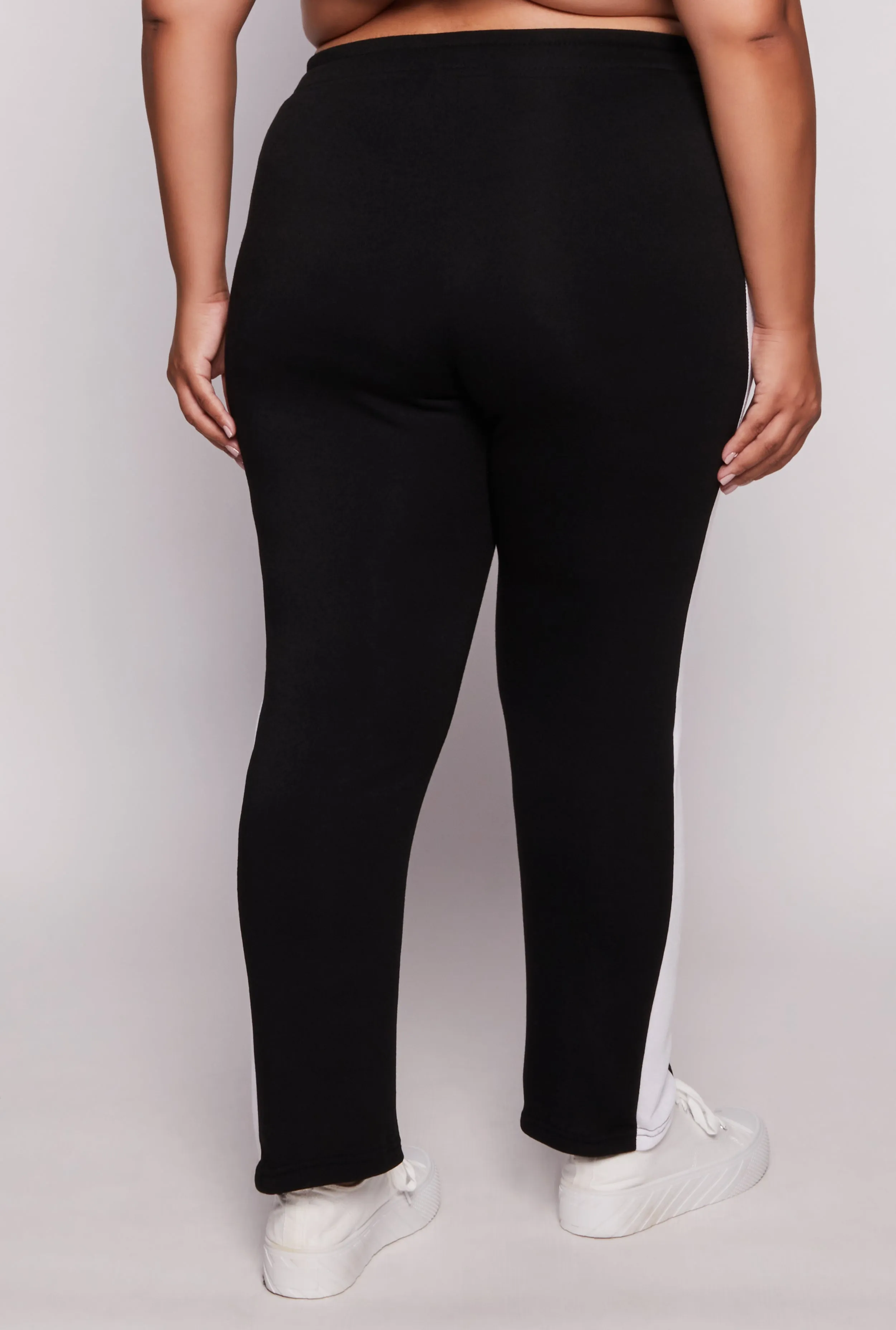 Plus Size Side Stripe High Waisted Joggers sold by Rainbow product image thumbnail 3