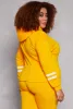 Plus Size Varsity Stripe Detail Pullover Hoodie sold by Rainbow