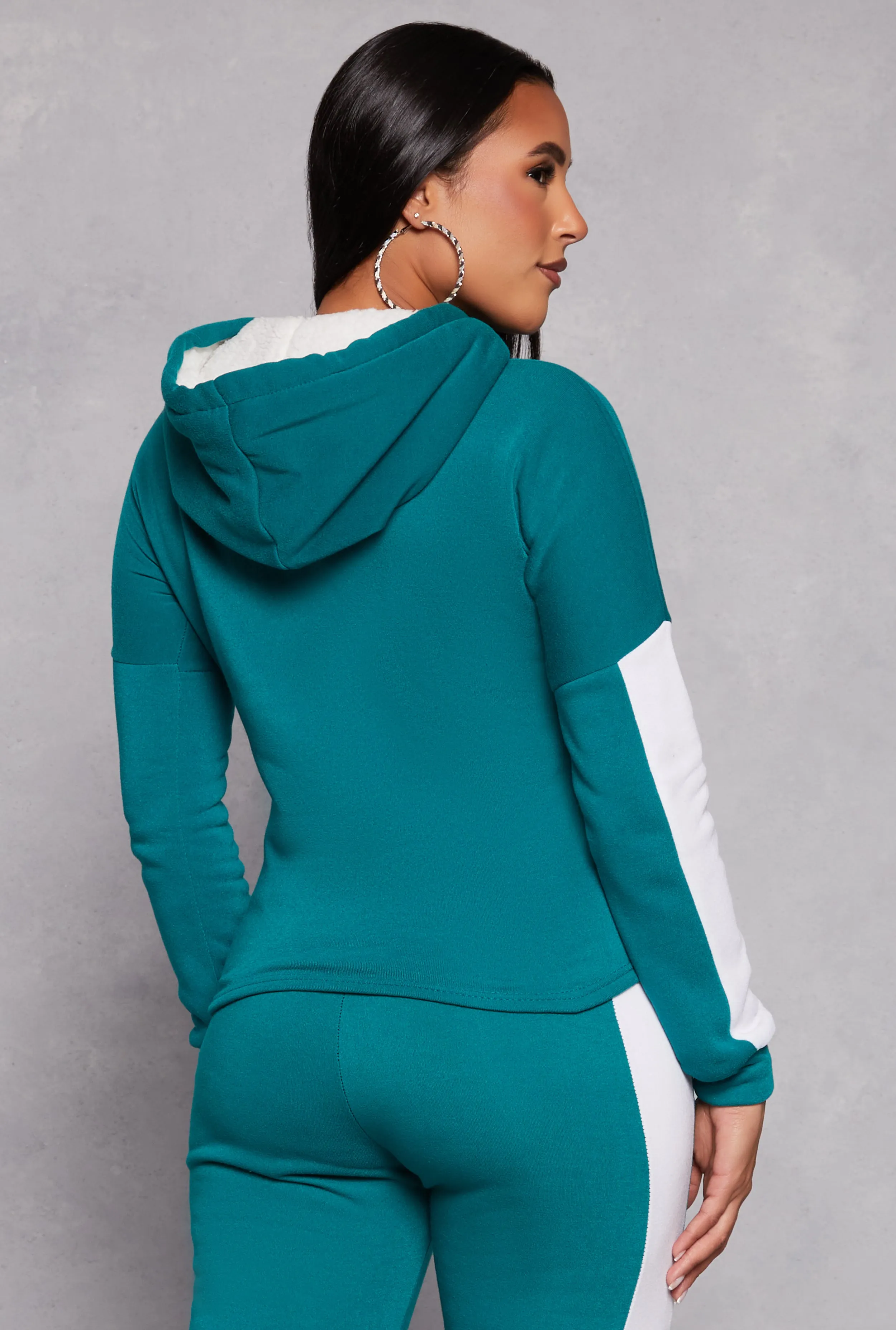 New York Sherpa Lined Pullover Hoodie sold by Rainbow product image thumbnail 3