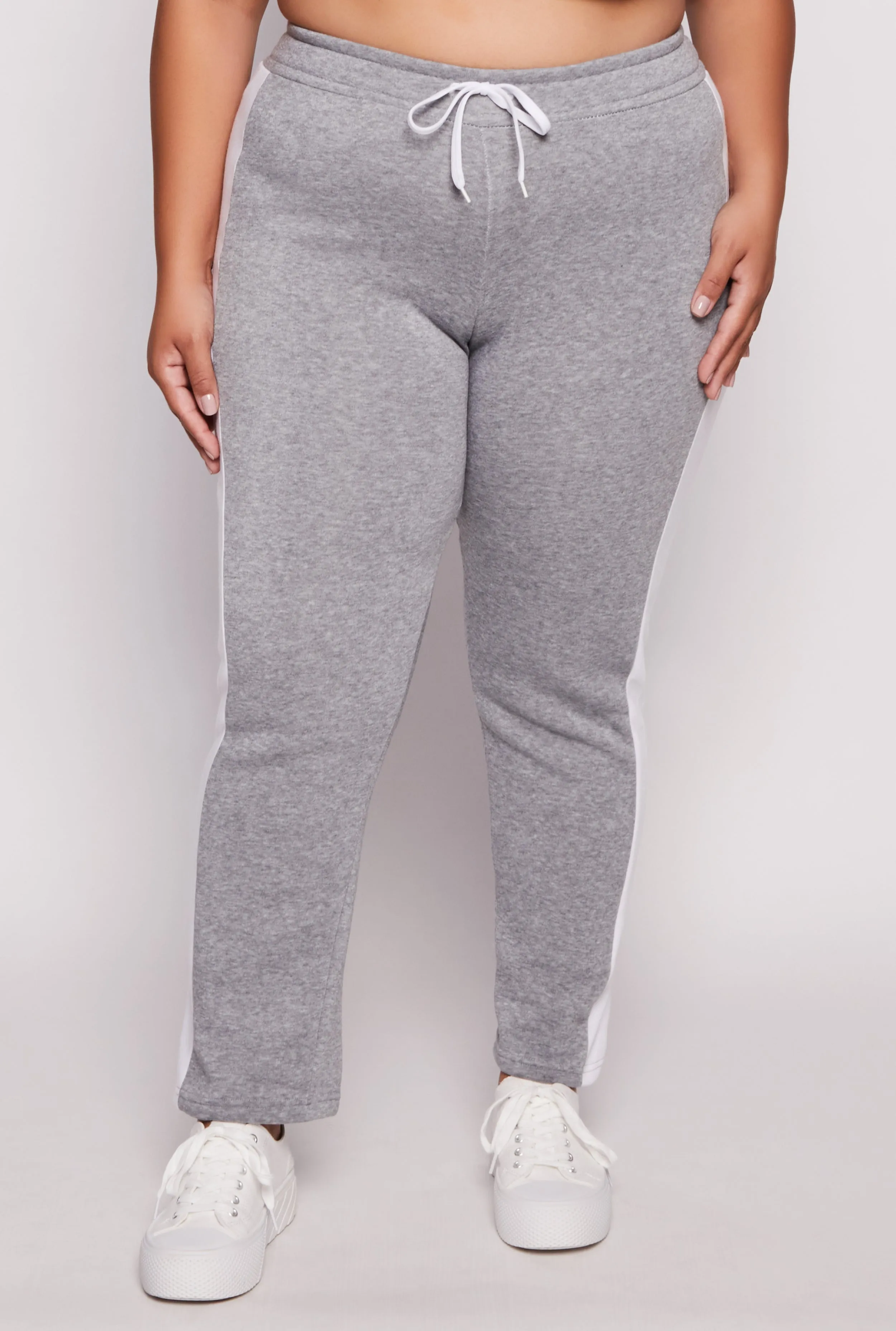 Plus Size Side Stripe High Waisted Joggers sold by Rainbow product image thumbnail 2