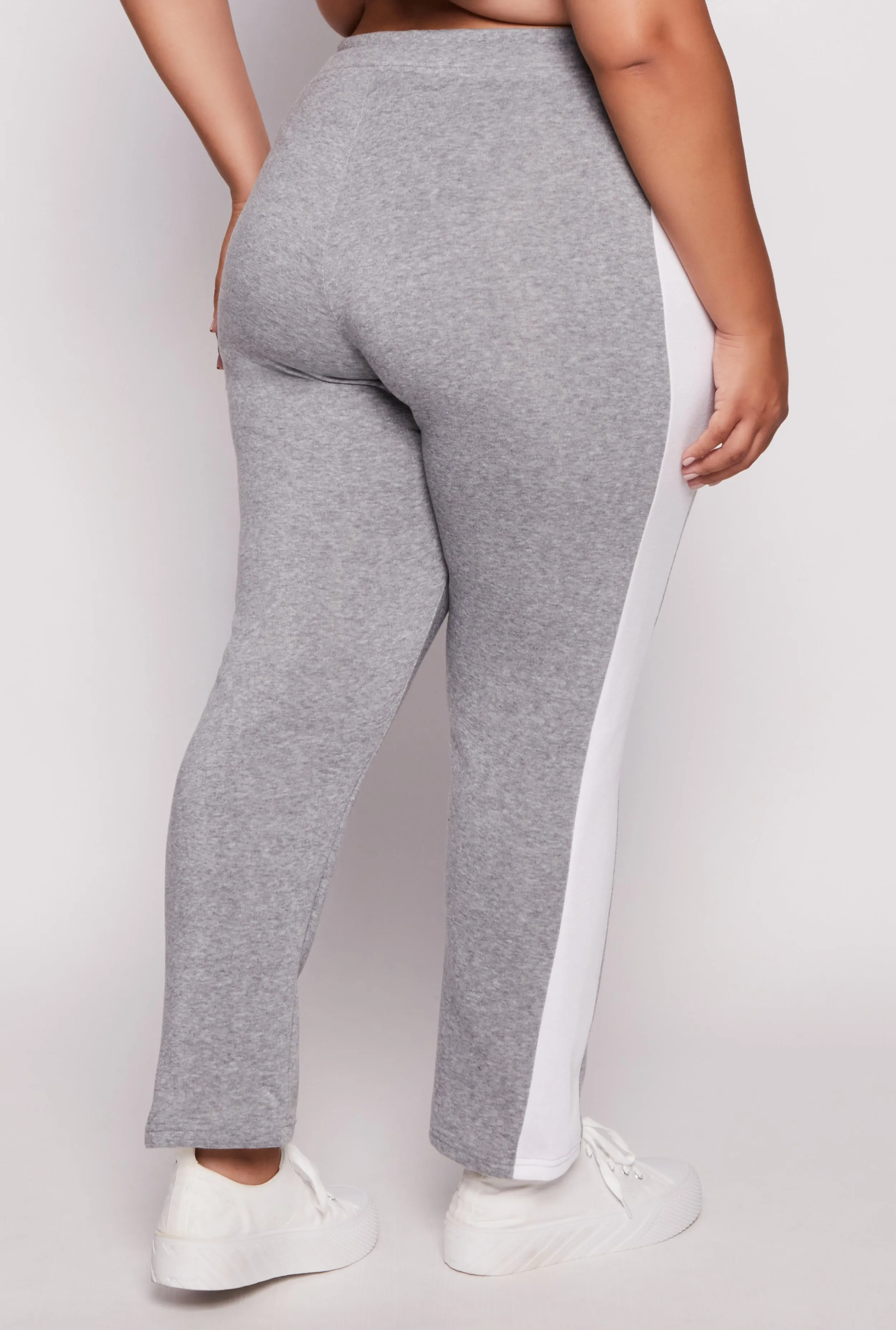 Plus Size Side Stripe High Waisted Joggers sold by Rainbow product image thumbnail 3