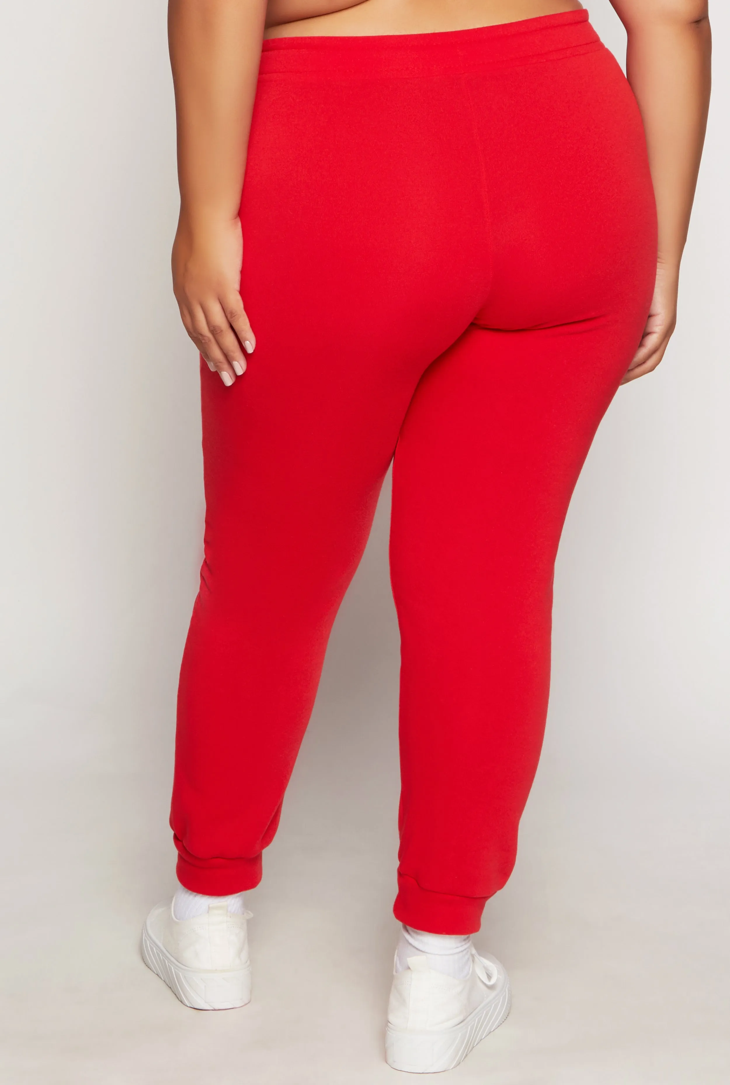 Plus Size Basic Solid Drawstring Joggers sold by Rainbow product image thumbnail 3