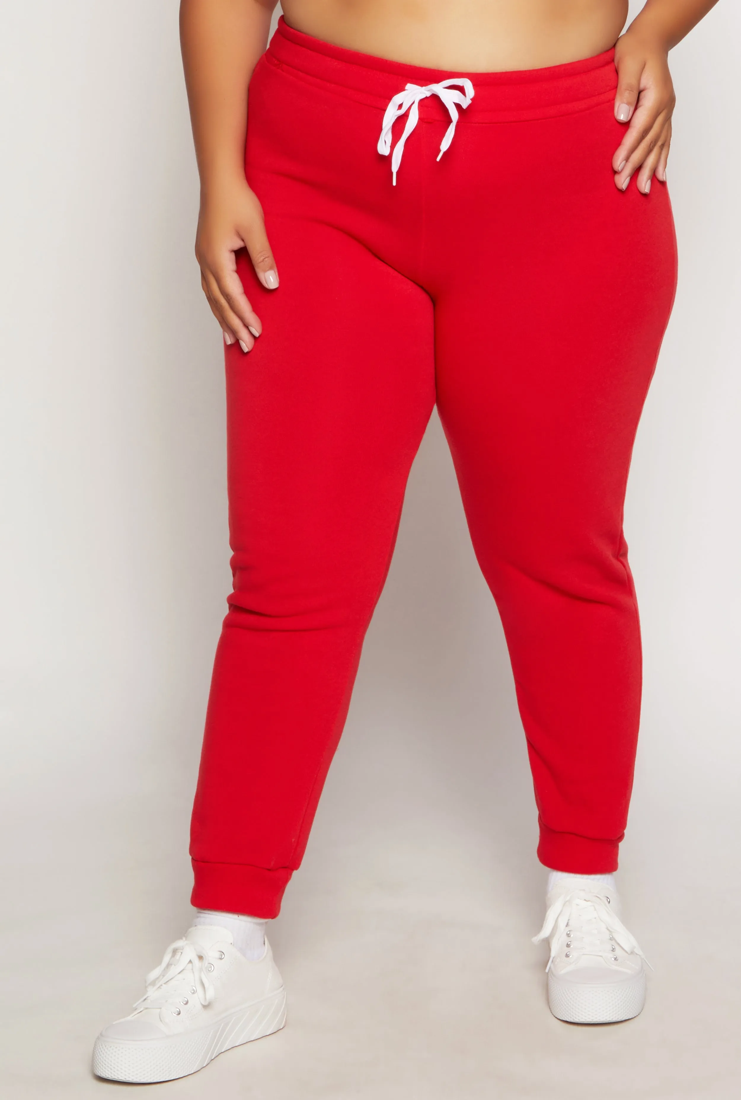 Plus Size Basic Solid Drawstring Joggers sold by Rainbow product image thumbnail 2