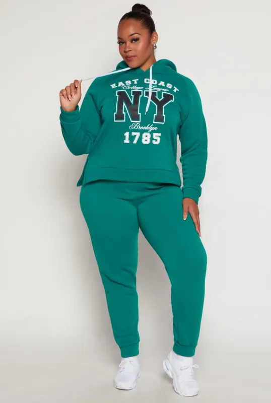 Plus Size Basic Solid Drawstring Joggers sold by Rainbow