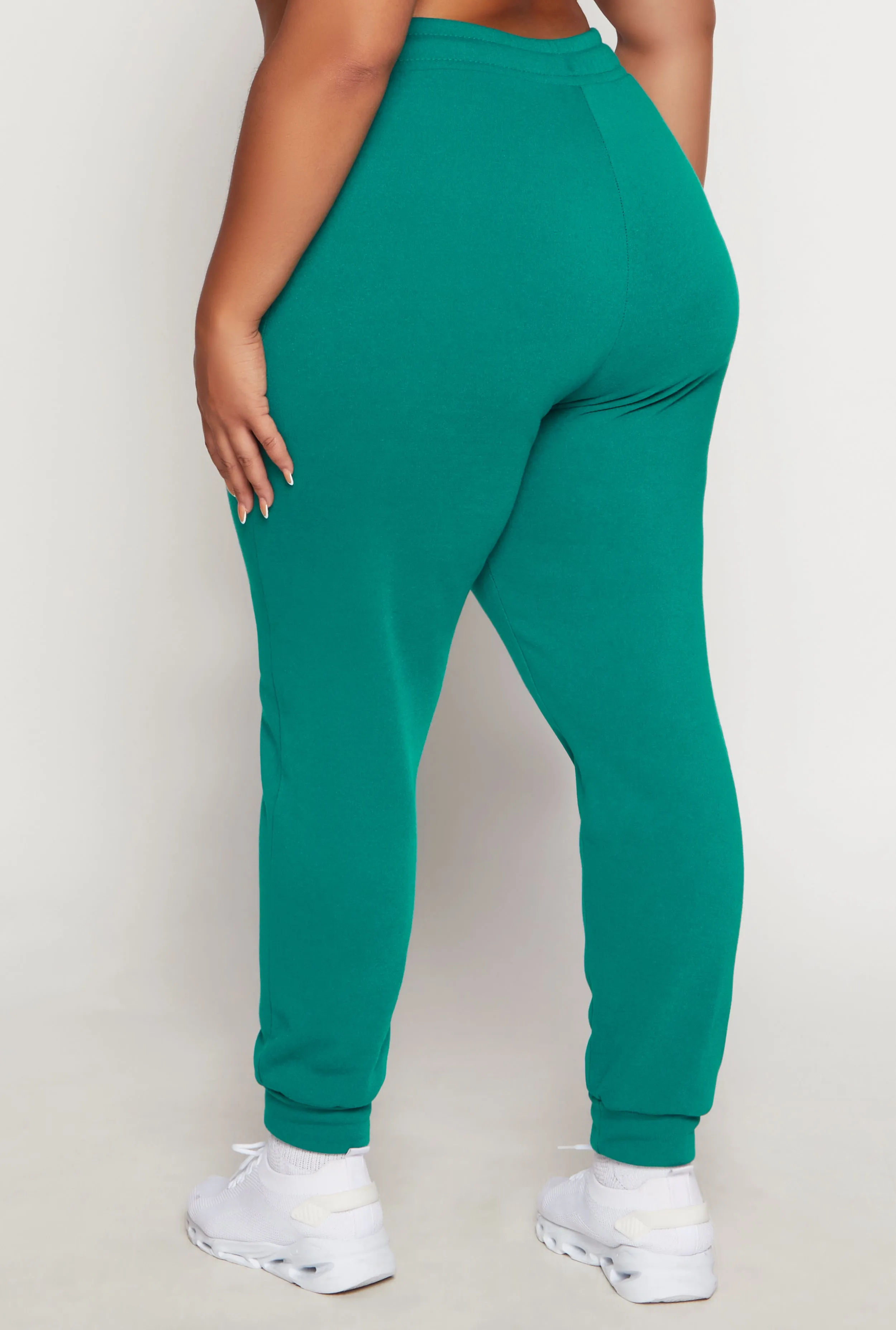 Plus Size Basic Solid Drawstring Joggers sold by Rainbow product image thumbnail 3