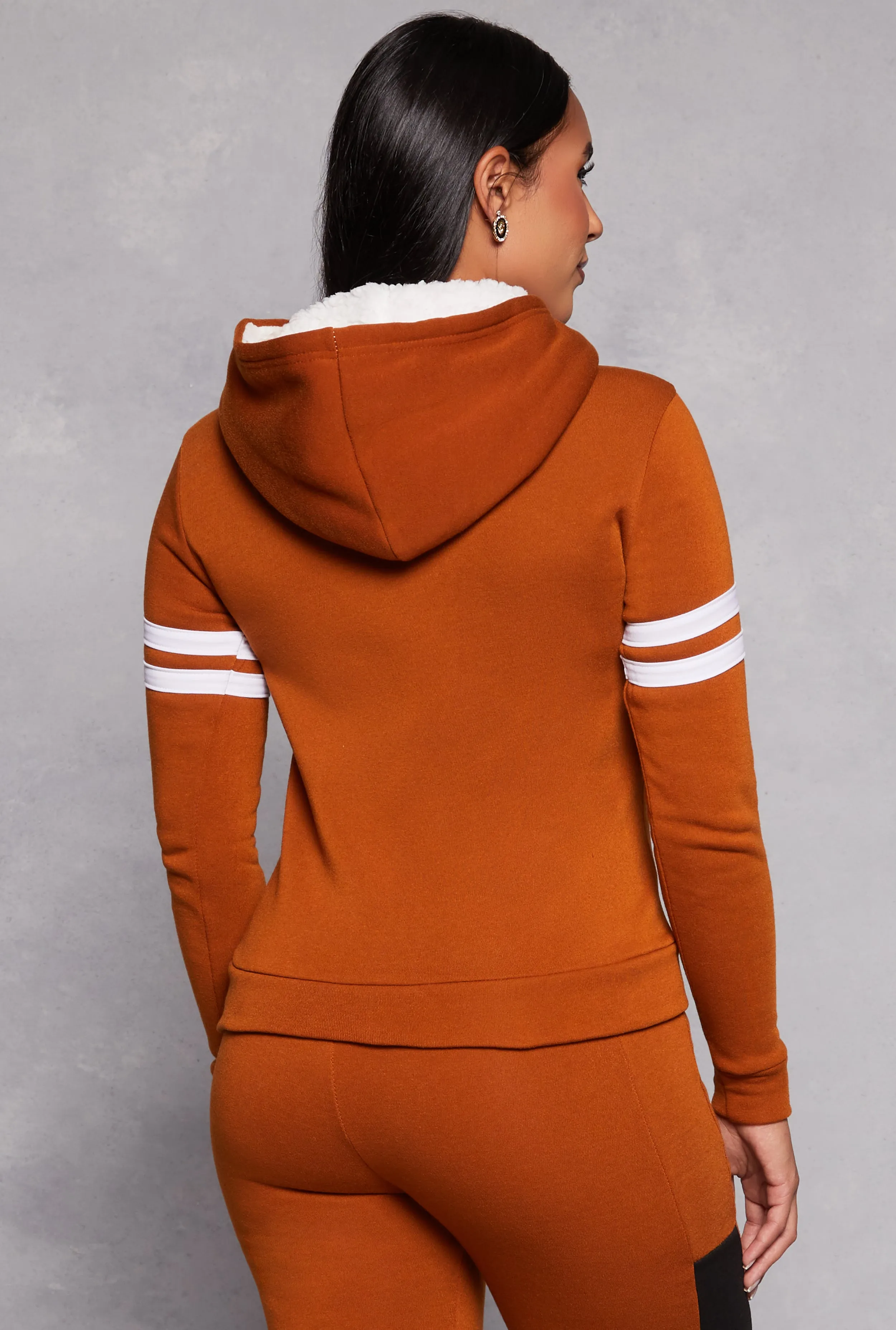 New York Brooklyn Graphic Sherpa Lined Hoodie sold by Rainbow product image thumbnail 3