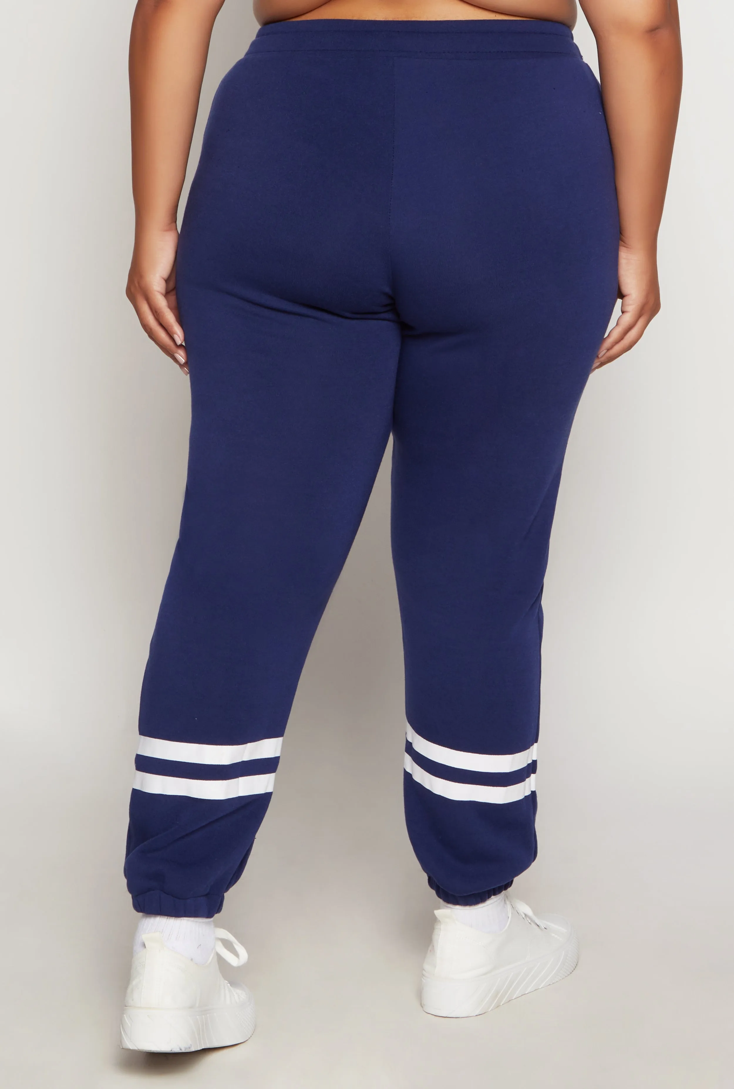Plus Size Varsity Stripe Detail Sweatpants sold by Rainbow product image thumbnail 3