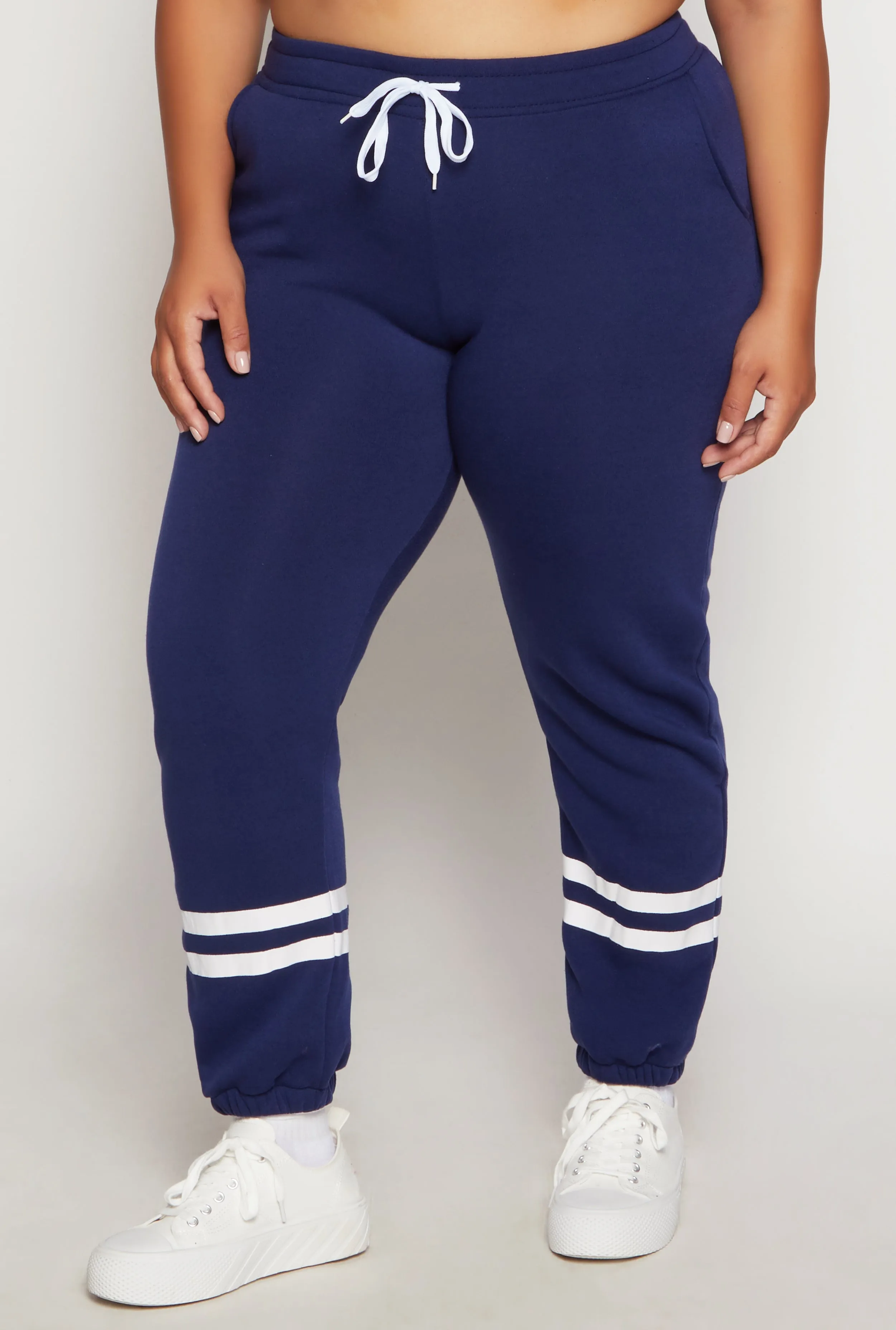 Plus Size Varsity Stripe Detail Sweatpants sold by Rainbow product image thumbnail 2