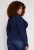 Plus Size Long Sleeve V Neck T Shirt sold by Rainbow
