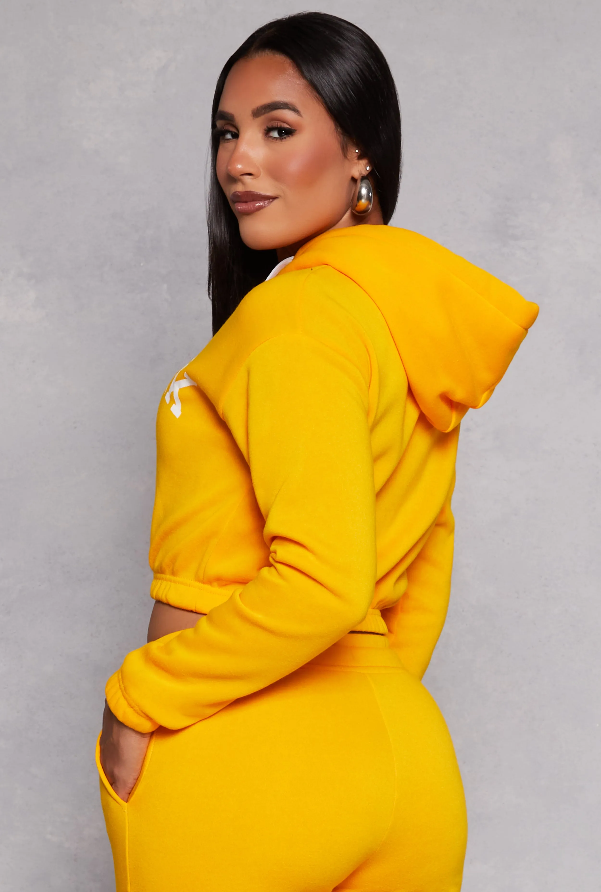 New York Forever Graphic Cropped Hoodie sold by Rainbow product image thumbnail 3