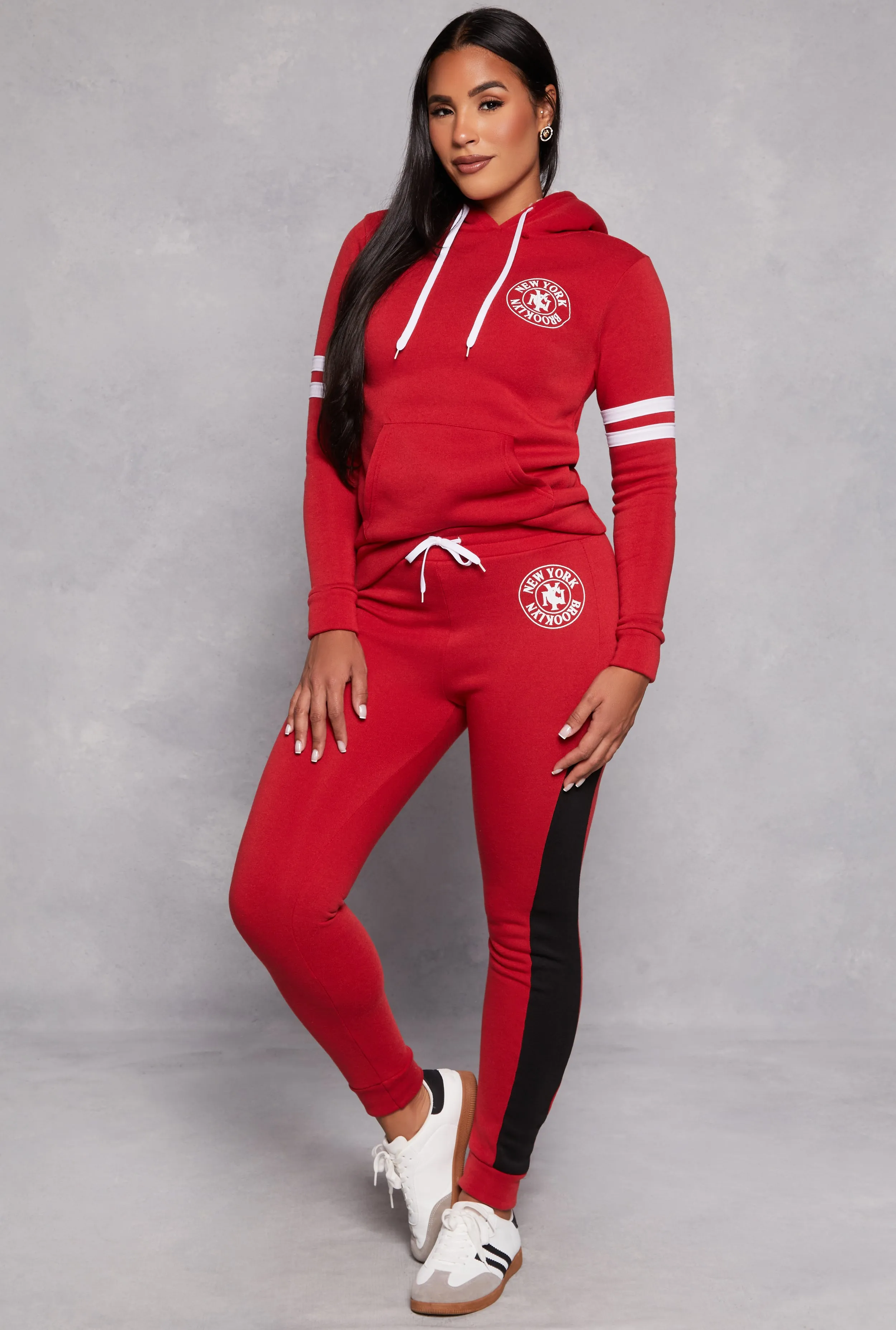 New York Brooklyn Graphic Sherpa Lined Hoodie sold by Rainbow product image thumbnail 2