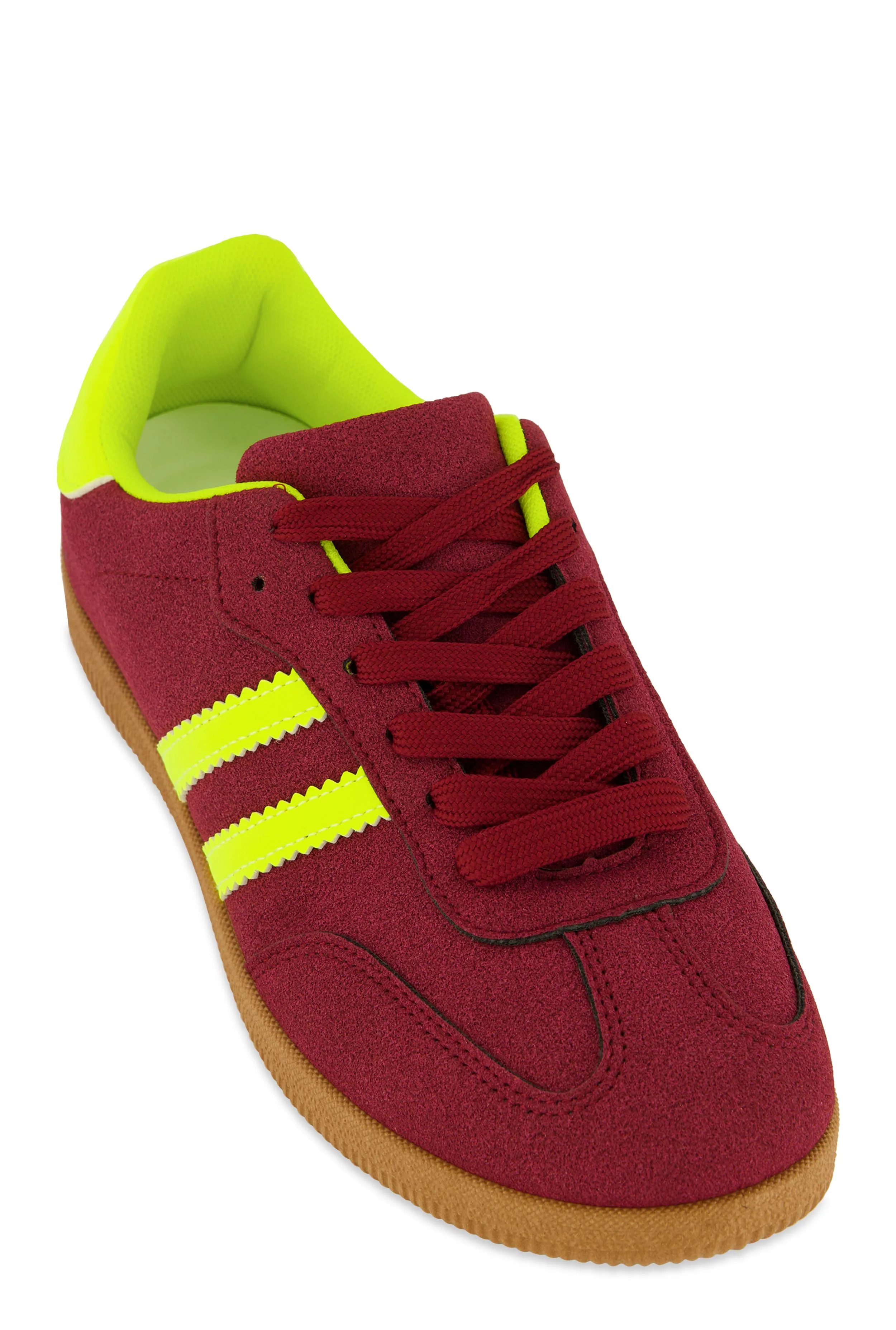 Side Stripe Detail Lace Up Sneakers sold by Rainbow