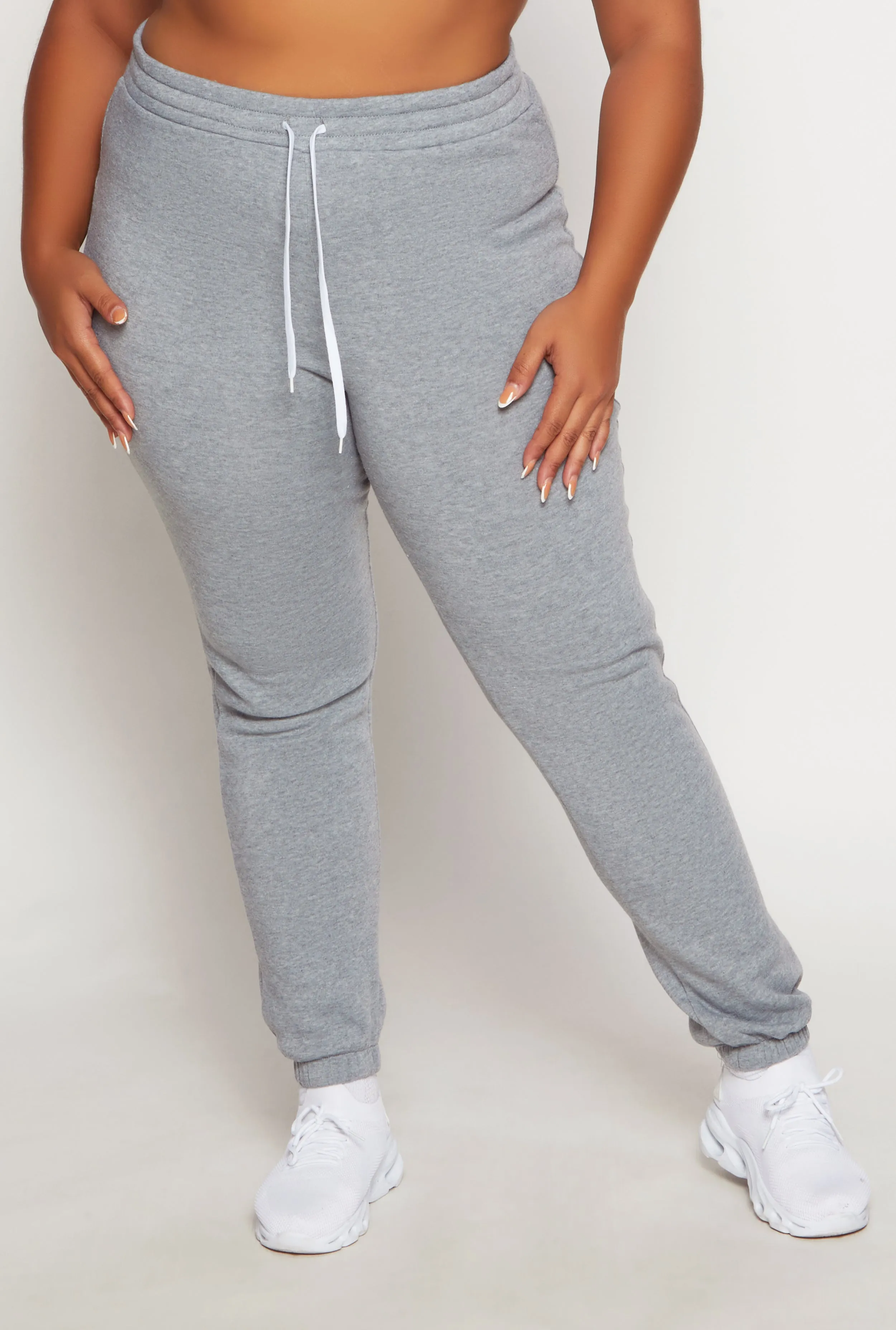Plus Size Fleece Lined Drawstring Sweatpants sold by Rainbow product image thumbnail 2