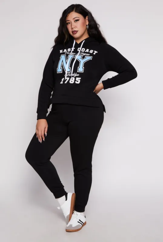 Plus Size Basic Solid Drawstring Joggers sold by Rainbow