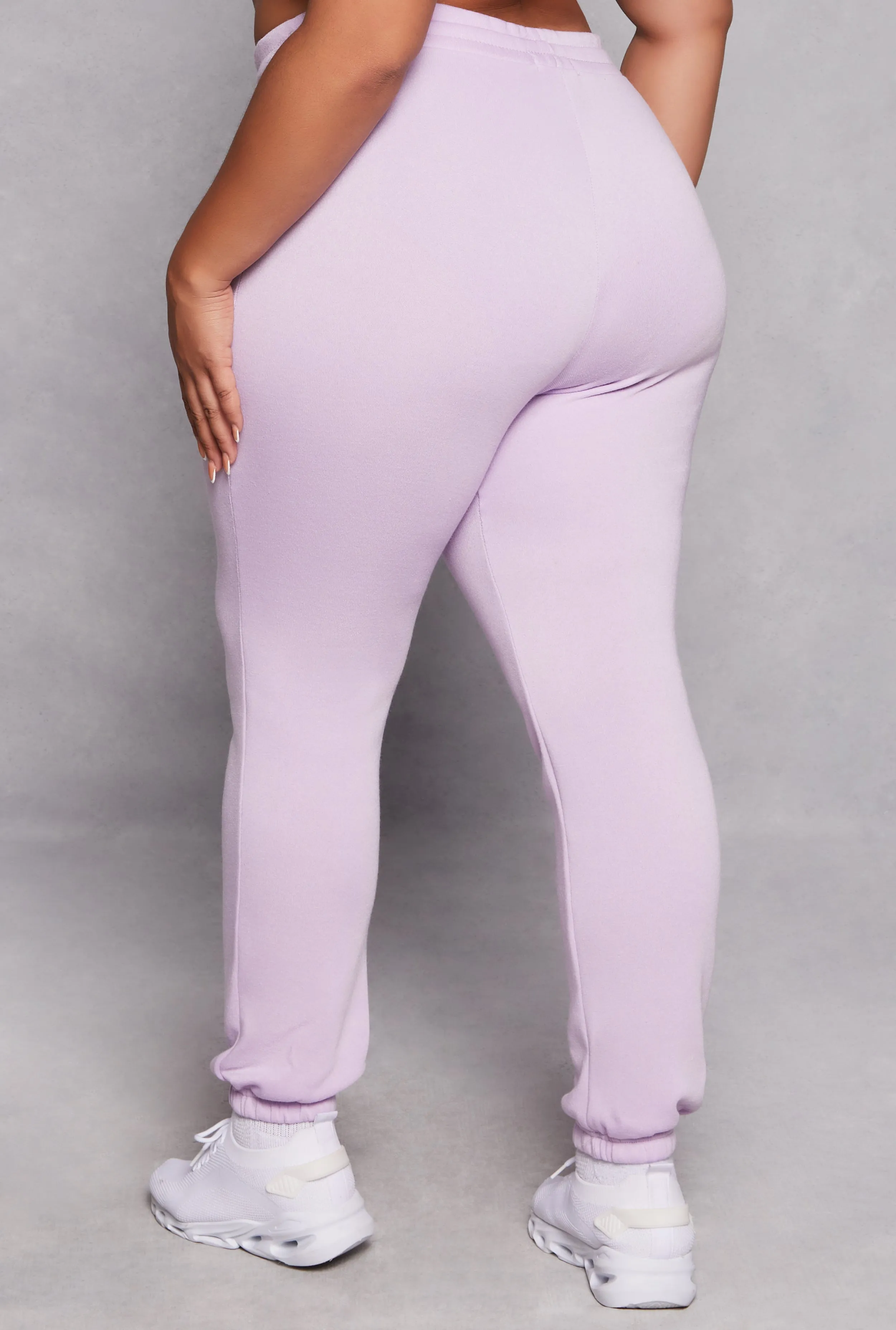 Plus Size Fleece Lined Drawstring Sweatpants sold by Rainbow product image thumbnail 3