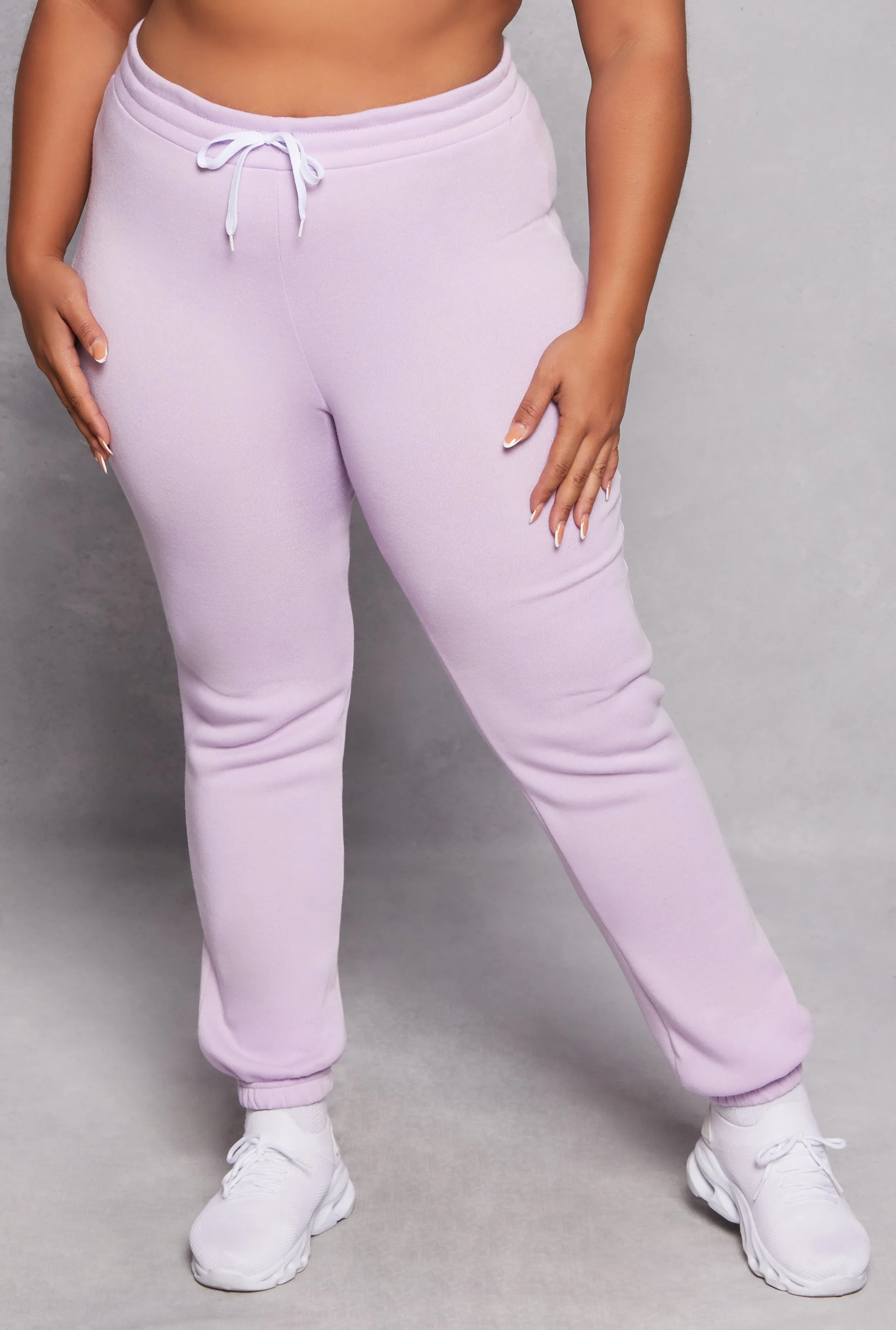 Plus Size Fleece Lined Drawstring Sweatpants sold by Rainbow product image thumbnail 2