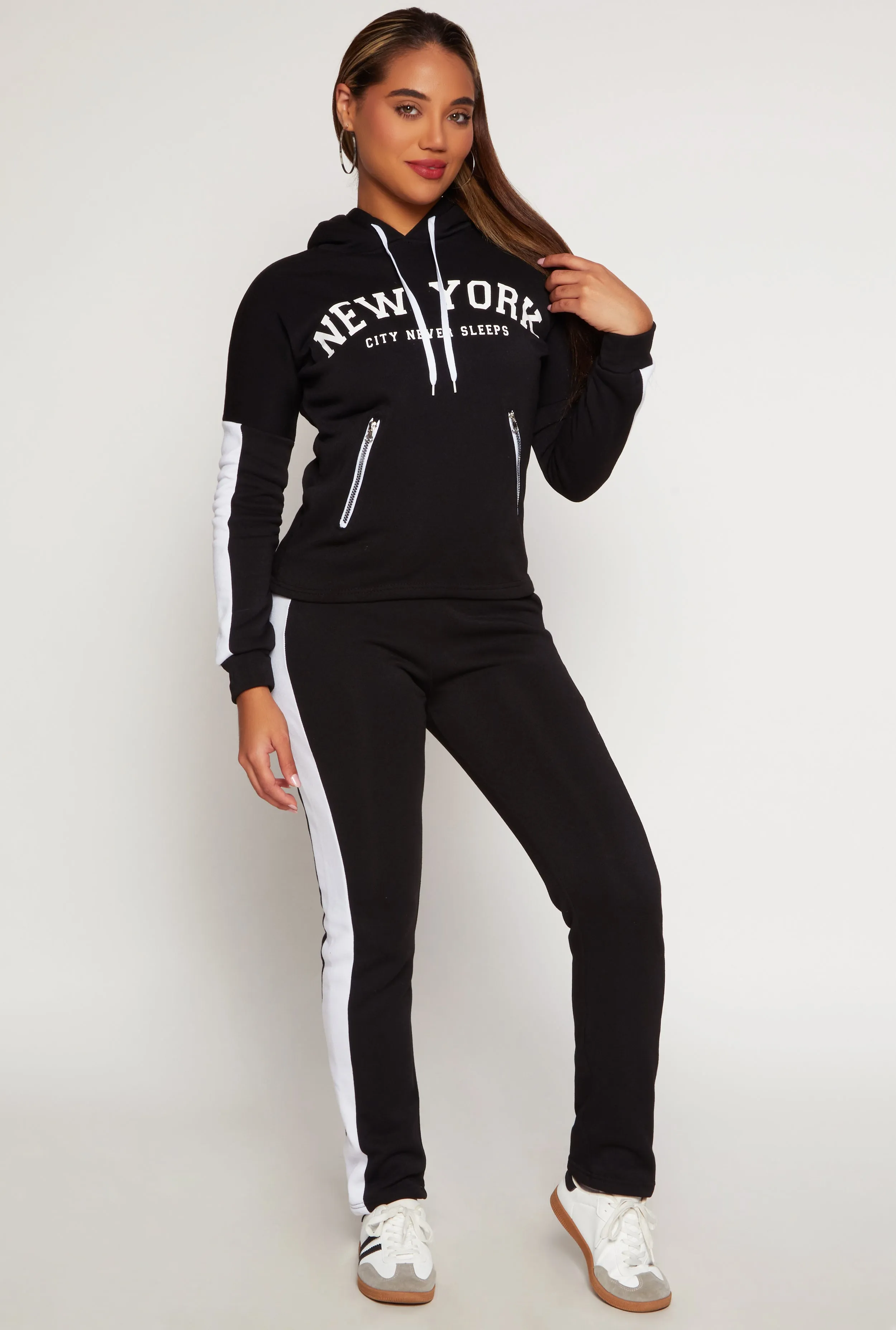 New York Sherpa Lined Pullover Hoodie sold by Rainbow product image thumbnail 2