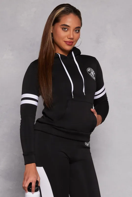 New York Brooklyn Graphic Sherpa Lined Hoodie sold by Rainbow