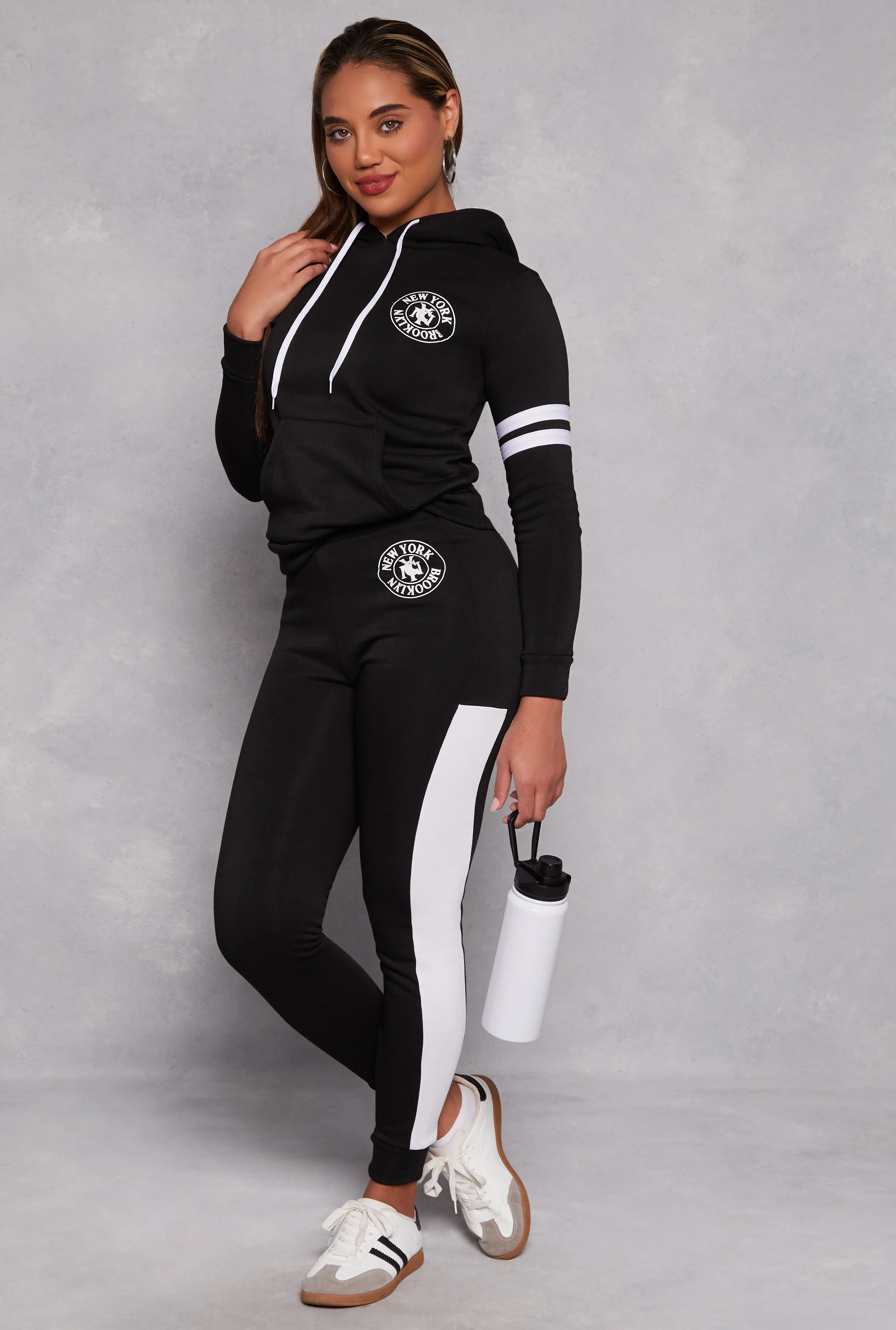 New York Brooklyn Graphic Sherpa Lined Hoodie sold by Rainbow product image thumbnail 2