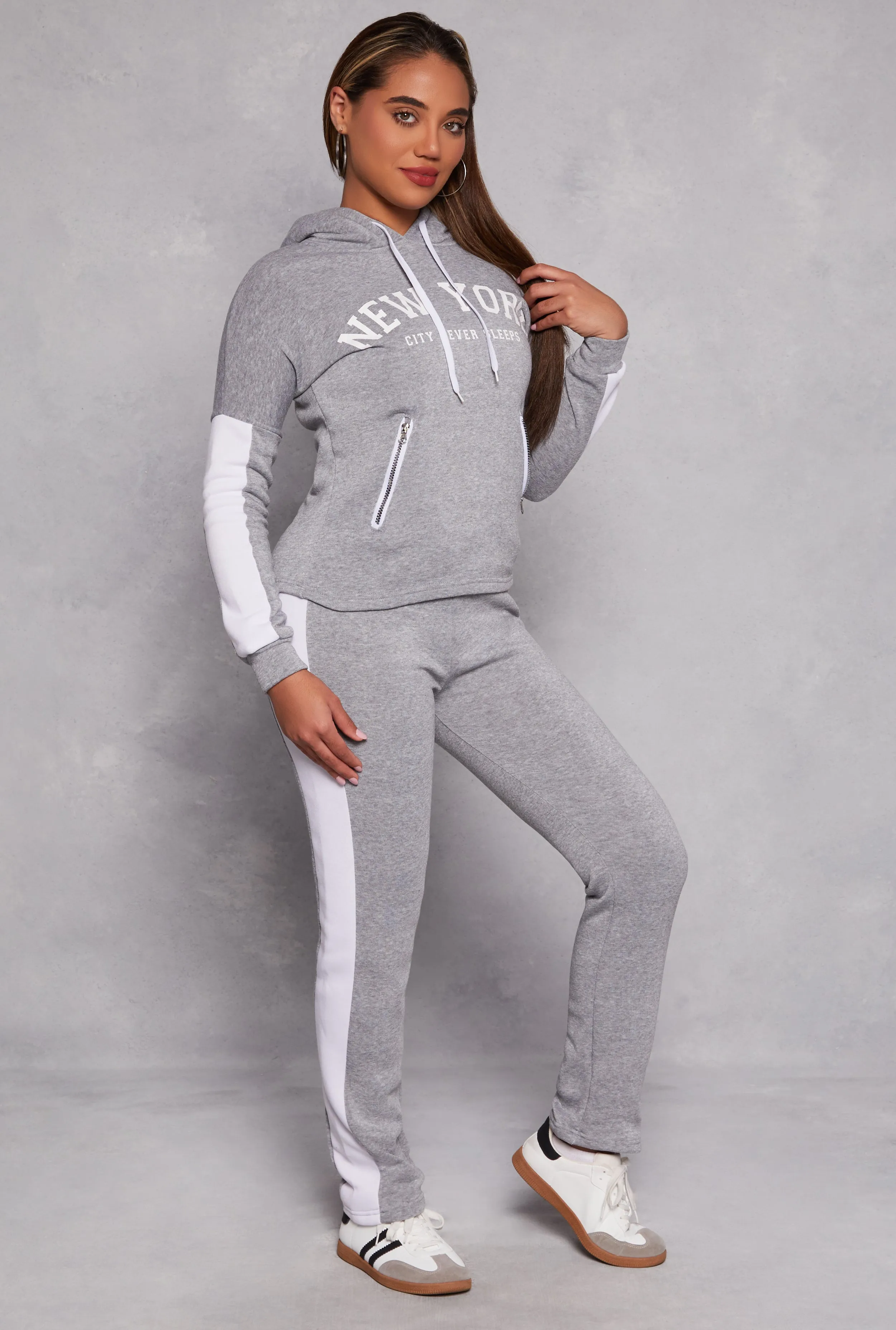 New York Sherpa Lined Pullover Hoodie sold by Rainbow product image thumbnail 3