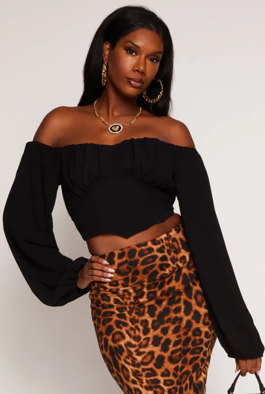 Tie Back Off the Shoulder Corset Top sold by Rainbow