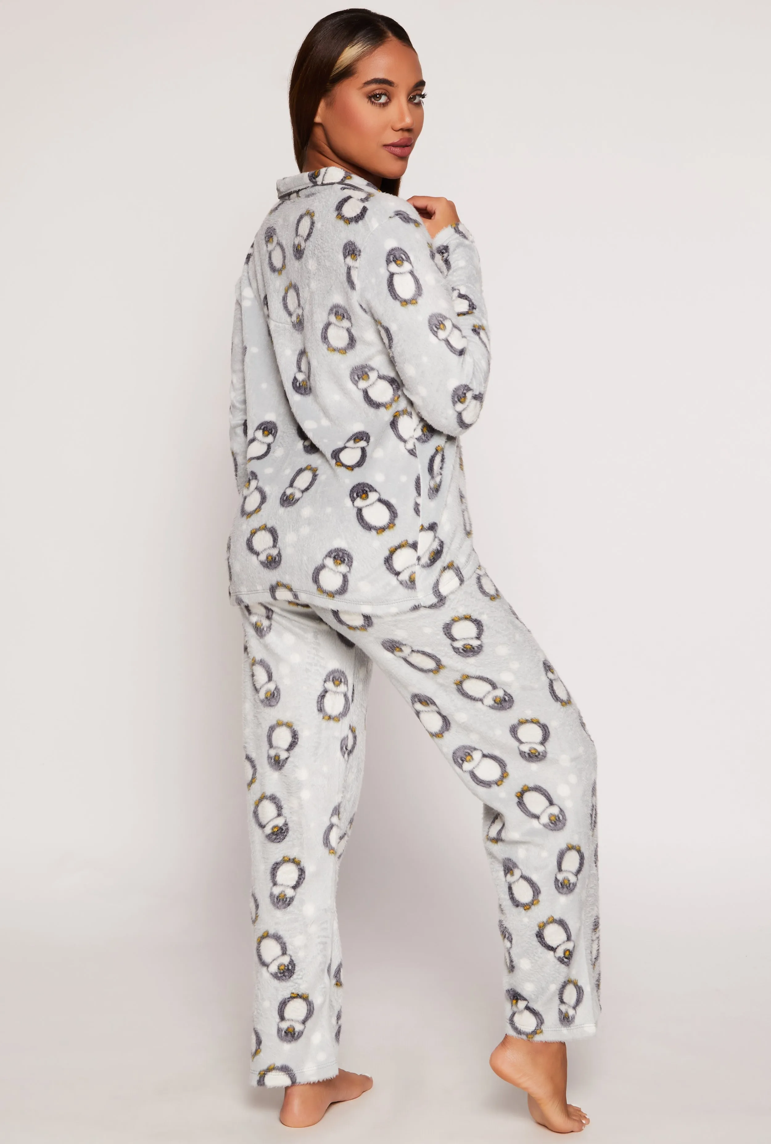 Penguin Graphic Print Pajama Shirt and Pants sold by Rainbow product image thumbnail 2