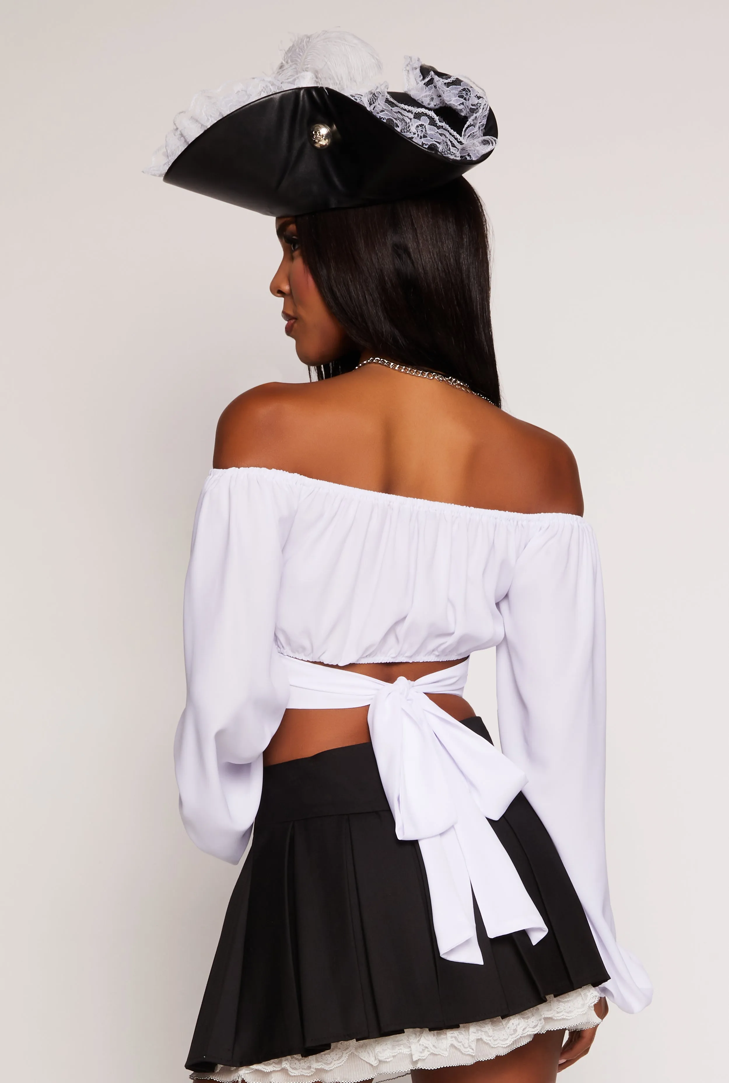 Tie Back Off the Shoulder Corset Top sold by Rainbow product image thumbnail 3
