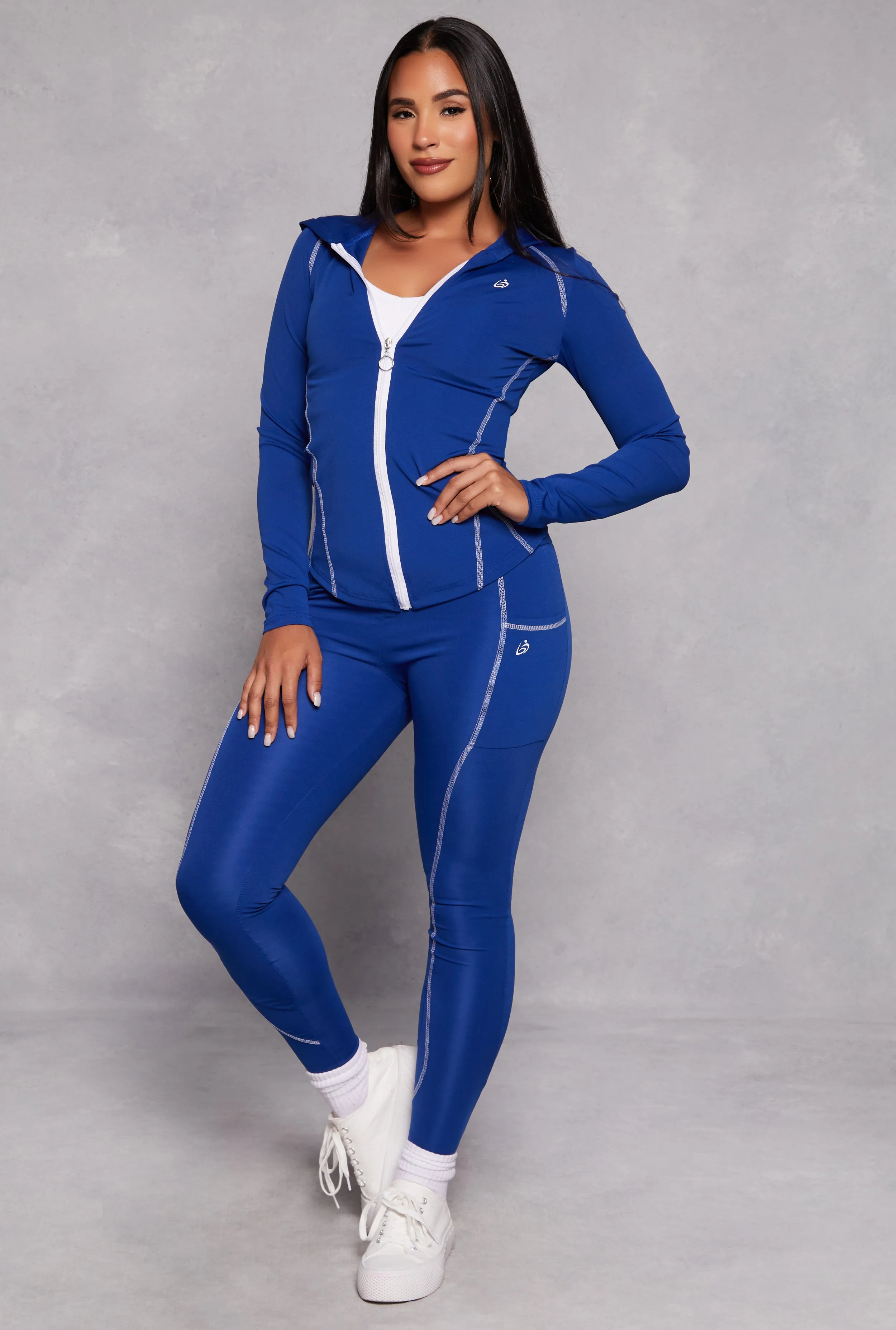 Decorative Stitch Hooded Track Jacket sold by Rainbow product image thumbnail 2