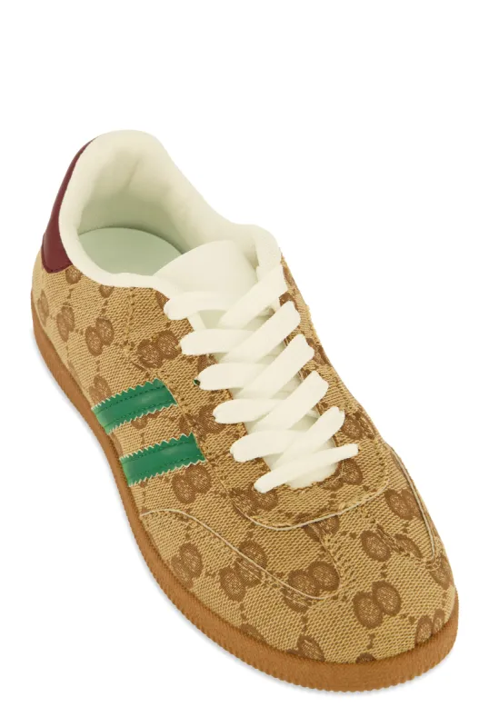 Side Stripe Detail Lace Up Sneakers sold by Rainbow