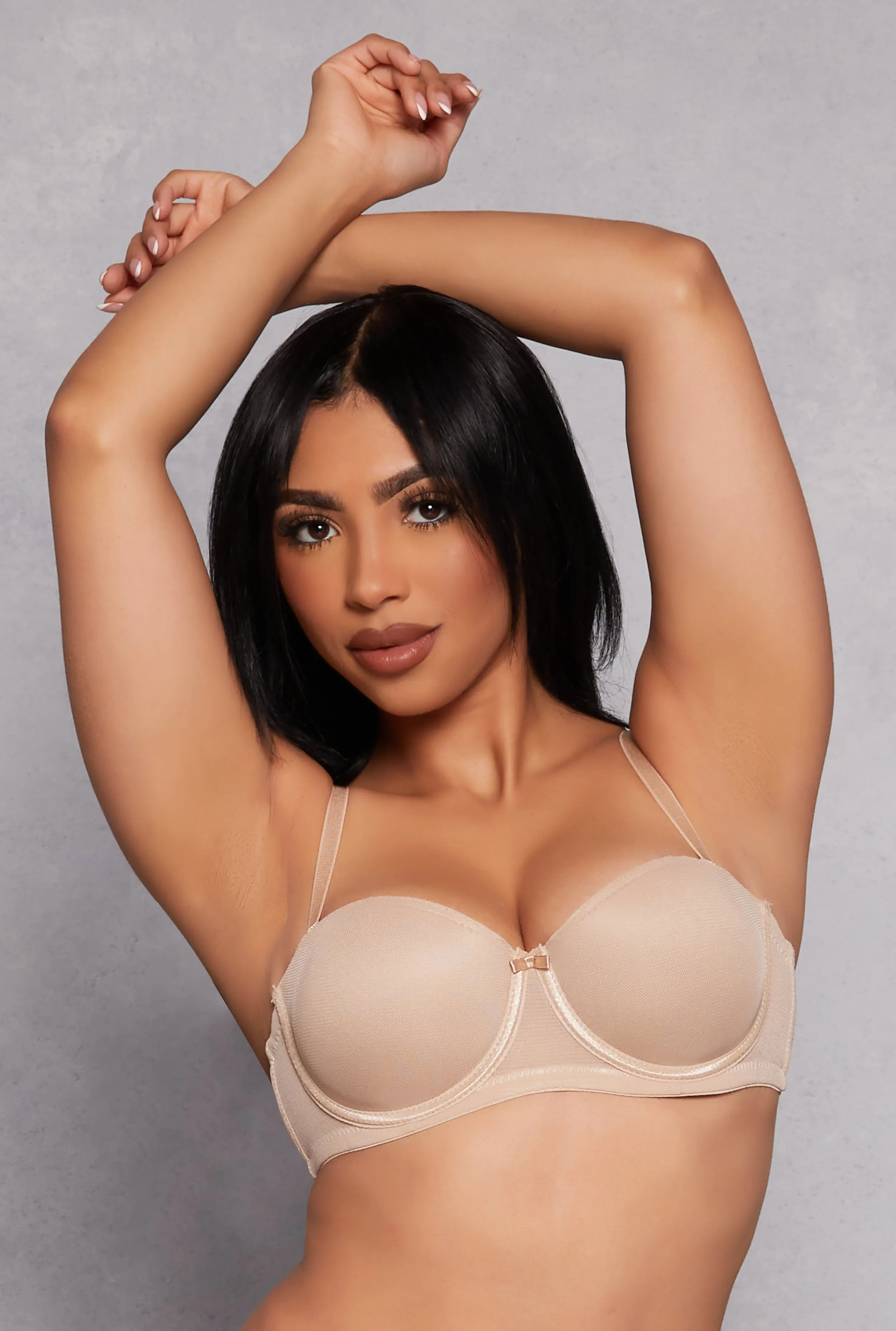 Mesh Balconette Bra | Convertible to Strapless sold by Rainbow