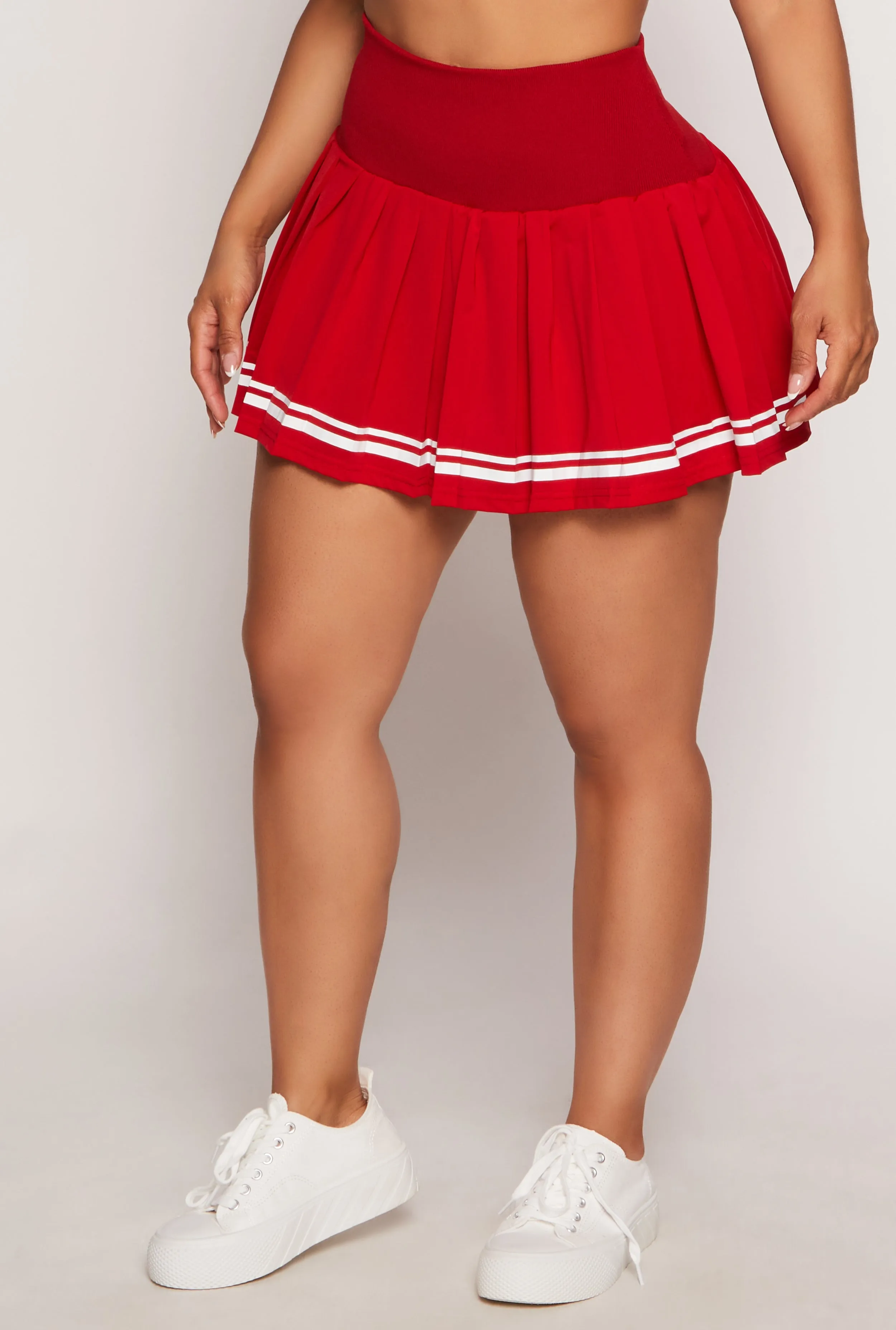 High Waisted Pleated Tennis Skirt sold by Rainbow product image thumbnail 2