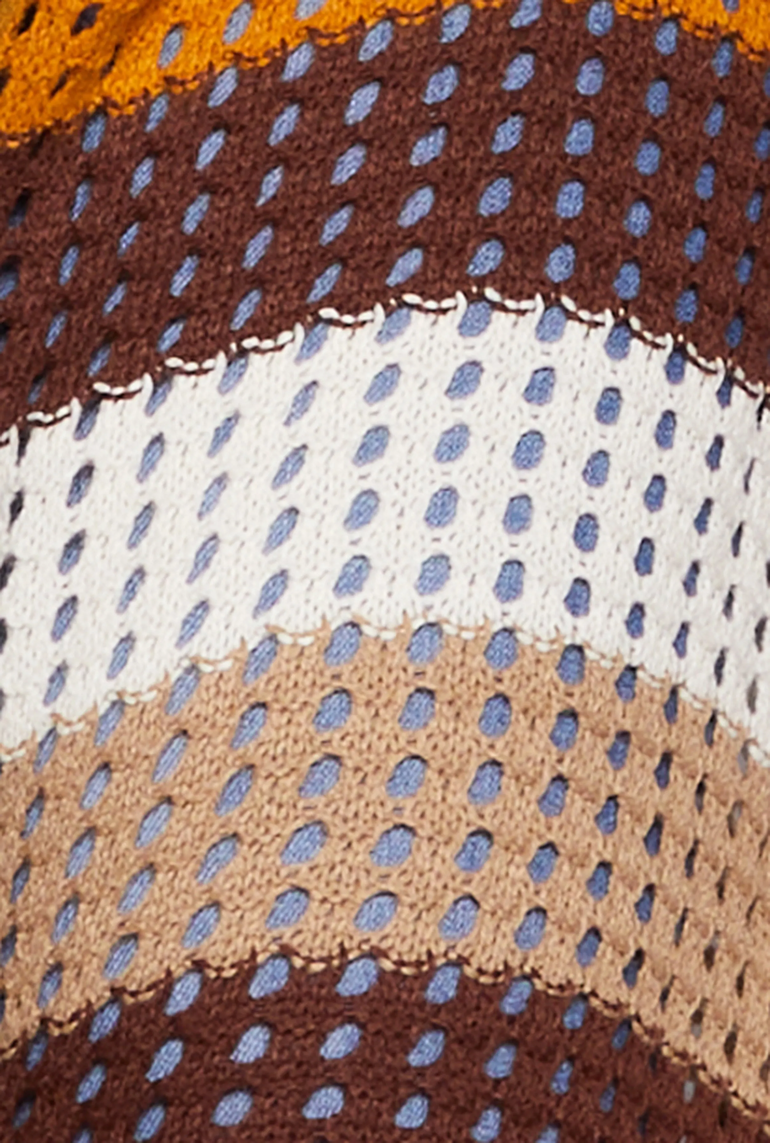 Plus Size Striped Crochet Open Front Duster sold by Rainbow product image thumbnail 4