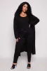 Plus Size Ribbed Knit Long Sleeve Duster sold by Rainbow