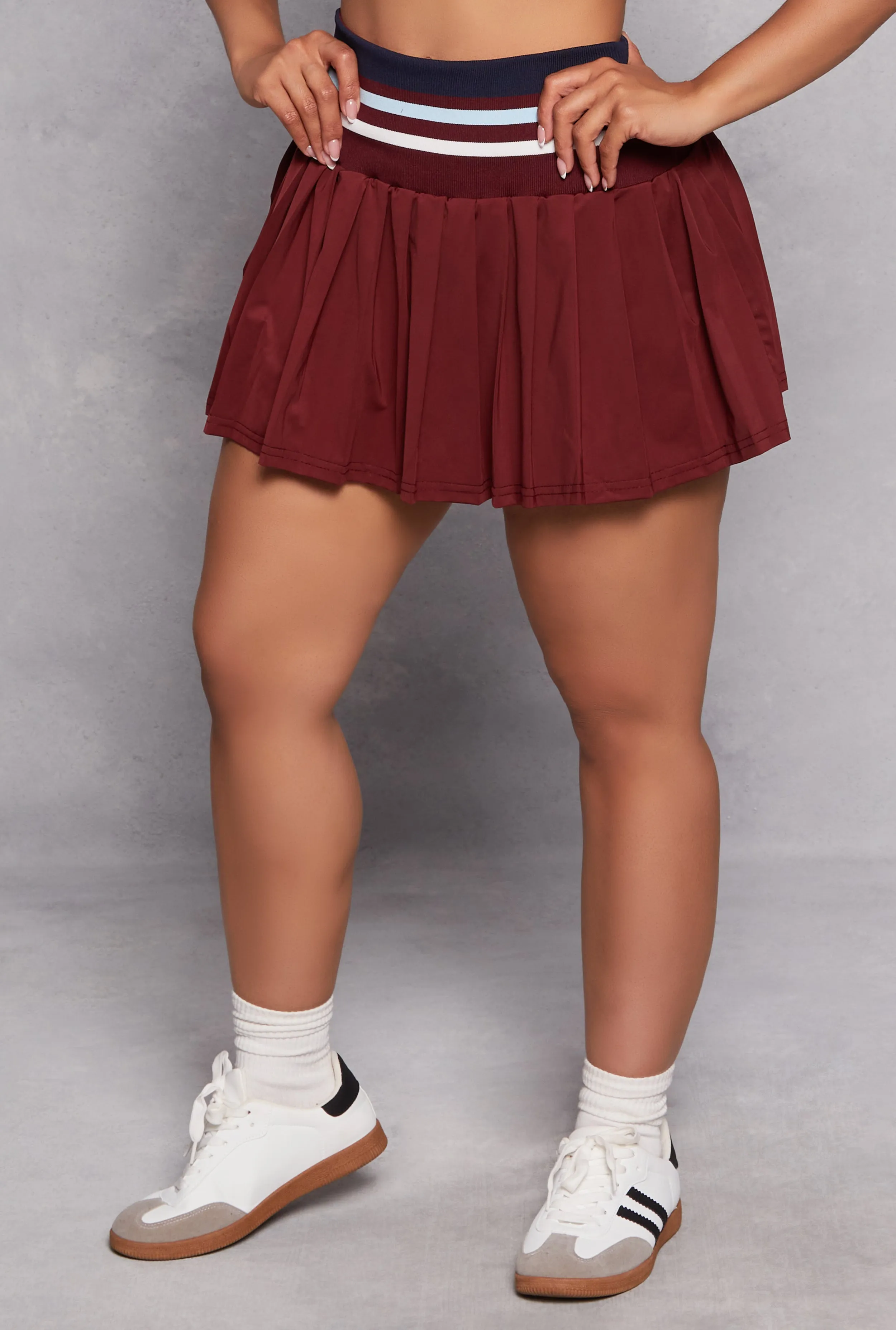 Varsity Stripe Pleated Tennis Skirt sold by Rainbow product image thumbnail 2