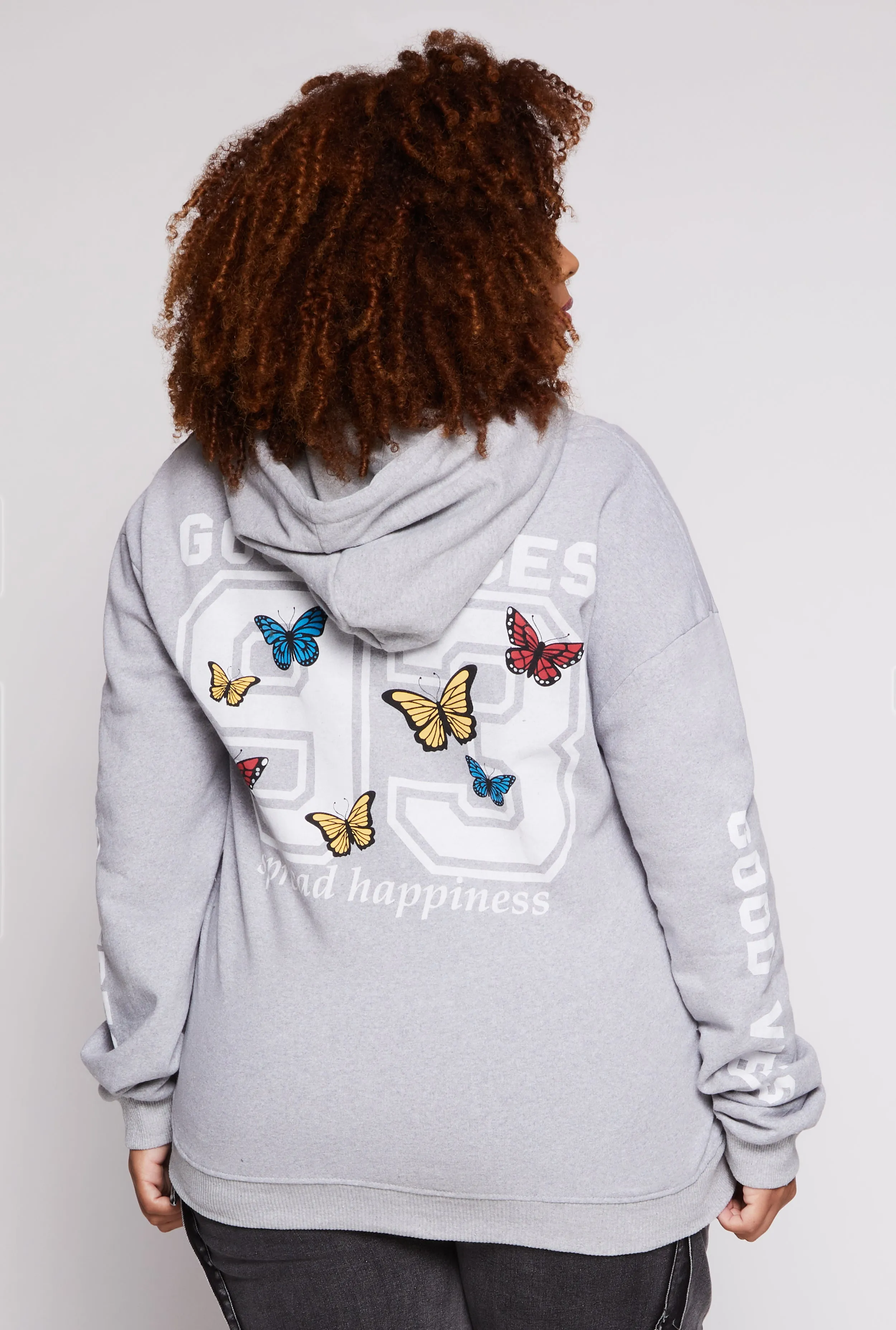 Plus Size Good Vibes 93 Hoodie sold by Rainbow product image thumbnail 3