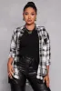 Plaid Button Front Long Sleeve Shirt sold by Rainbow