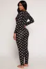 Soft Knit Heart Print Love Pajama Onesie sold by Rainbow