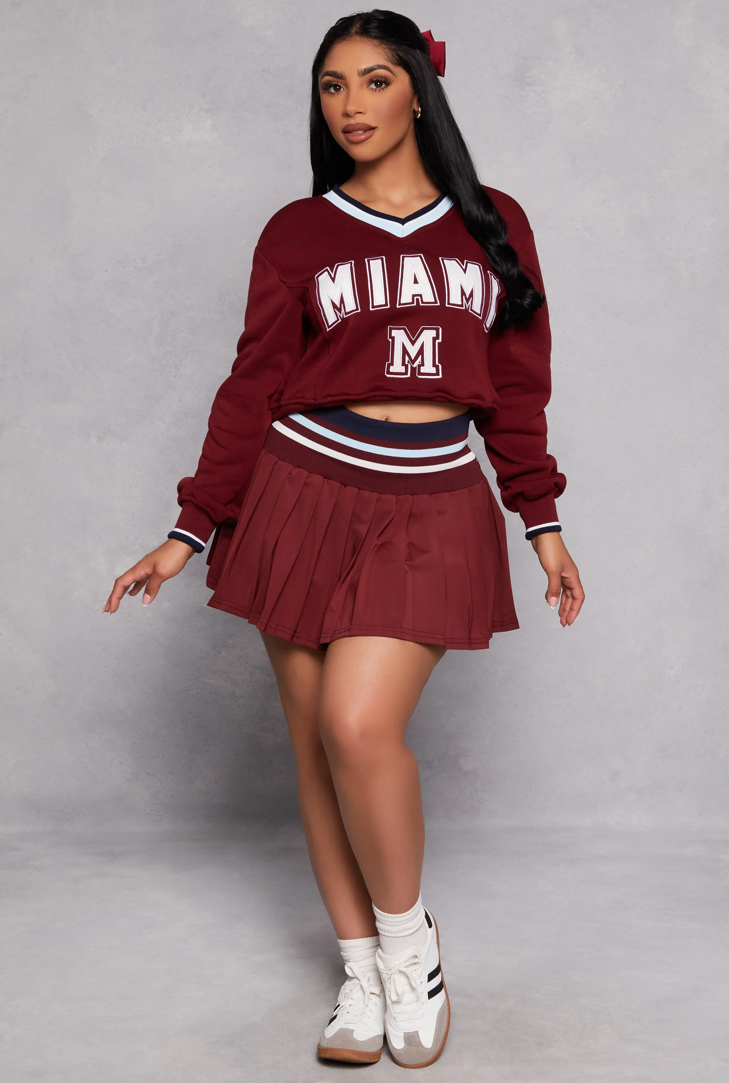 City Varsity Graphic V Neck Pullover Sweatshirt sold by Rainbow product image thumbnail 2