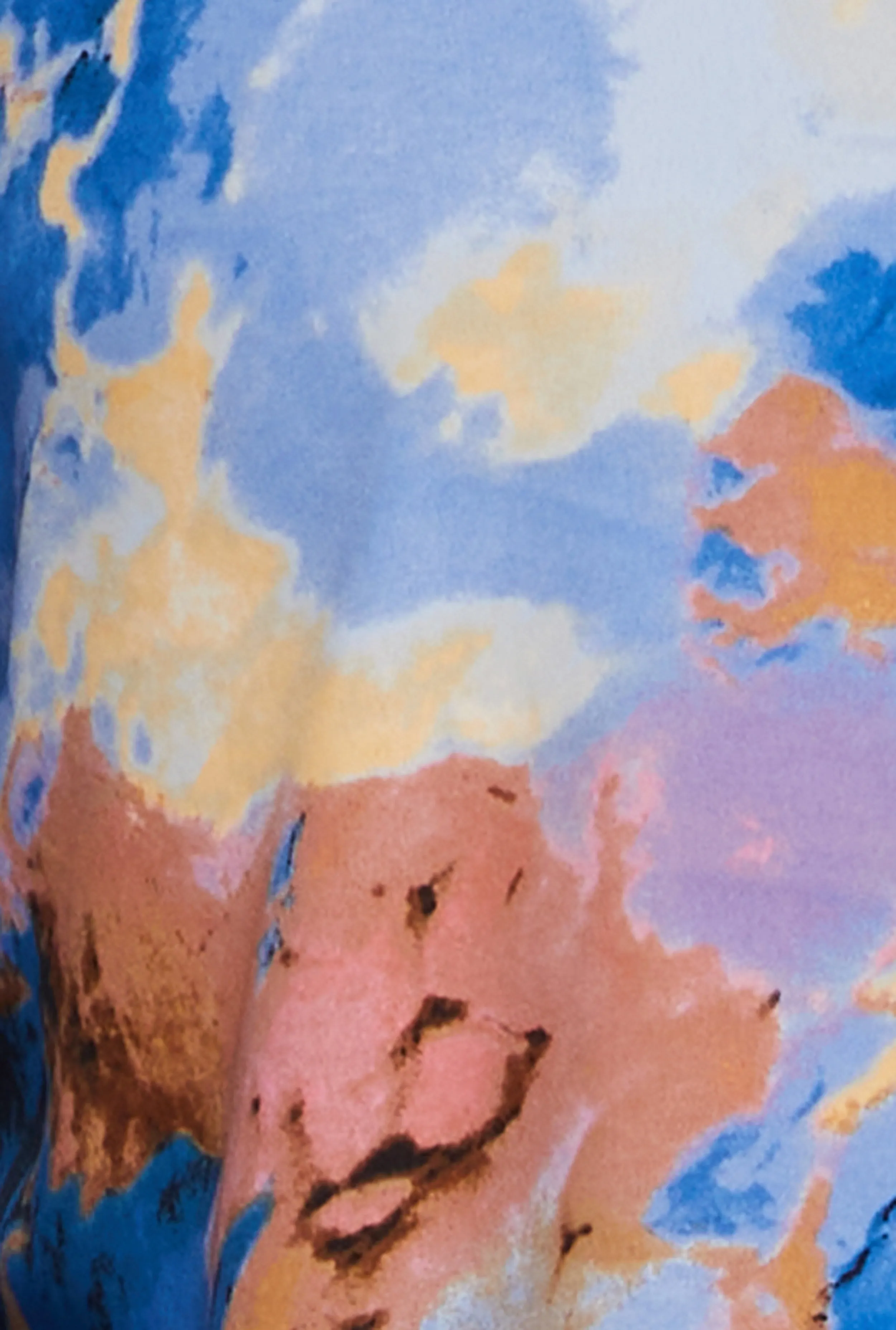 Plus Size Marble Print Button Front Shirt sold by Rainbow product image thumbnail 4