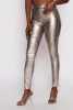 Faux Leather Metallic Skinny Pants sold by Rainbow