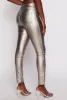 Faux Leather Metallic Skinny Pants sold by Rainbow