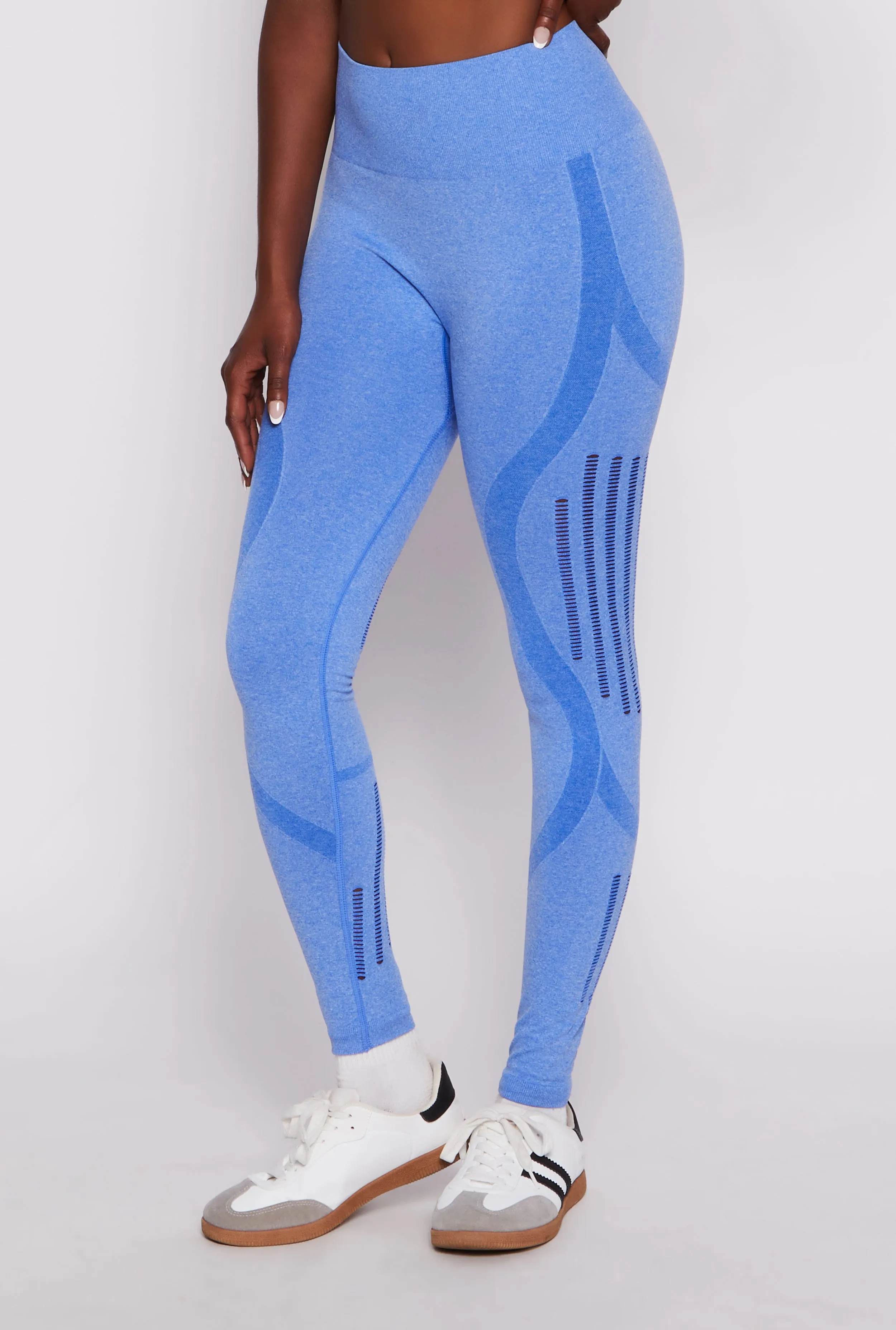 Seamless Laser Cut High Waist Leggings sold by Rainbow product image thumbnail 2