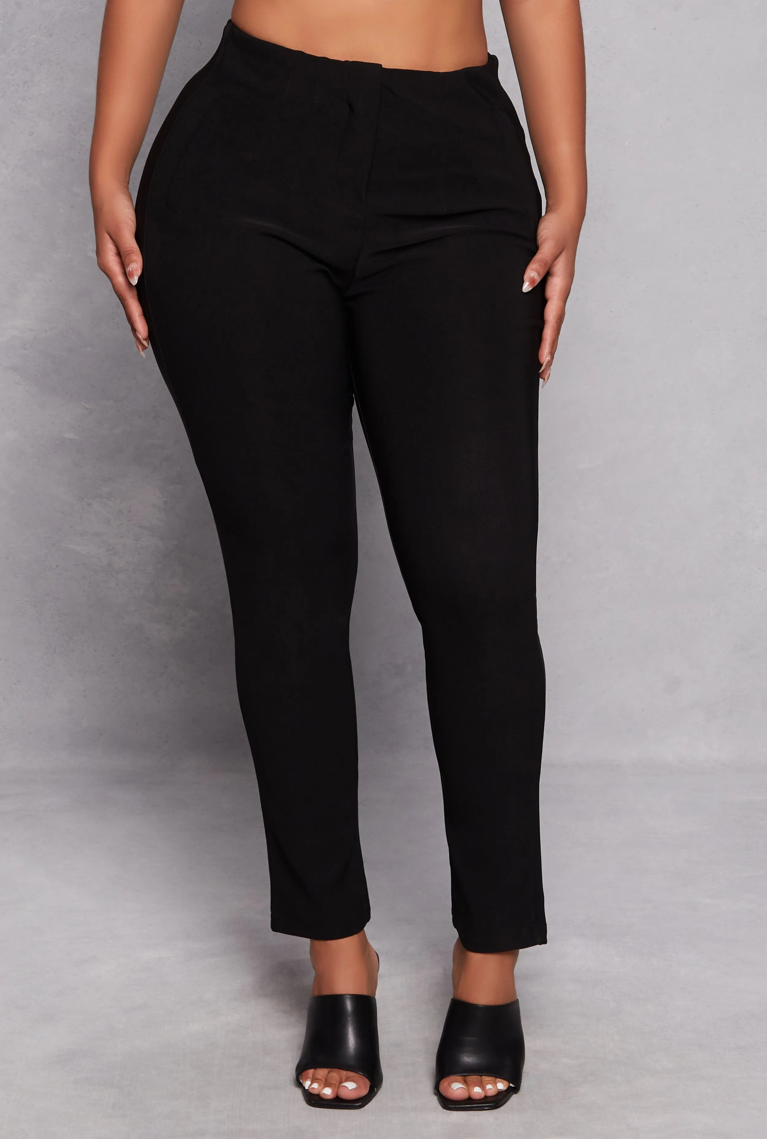Iris Crepe Knit High Waisted Dress Pants sold by Rainbow product image thumbnail 2
