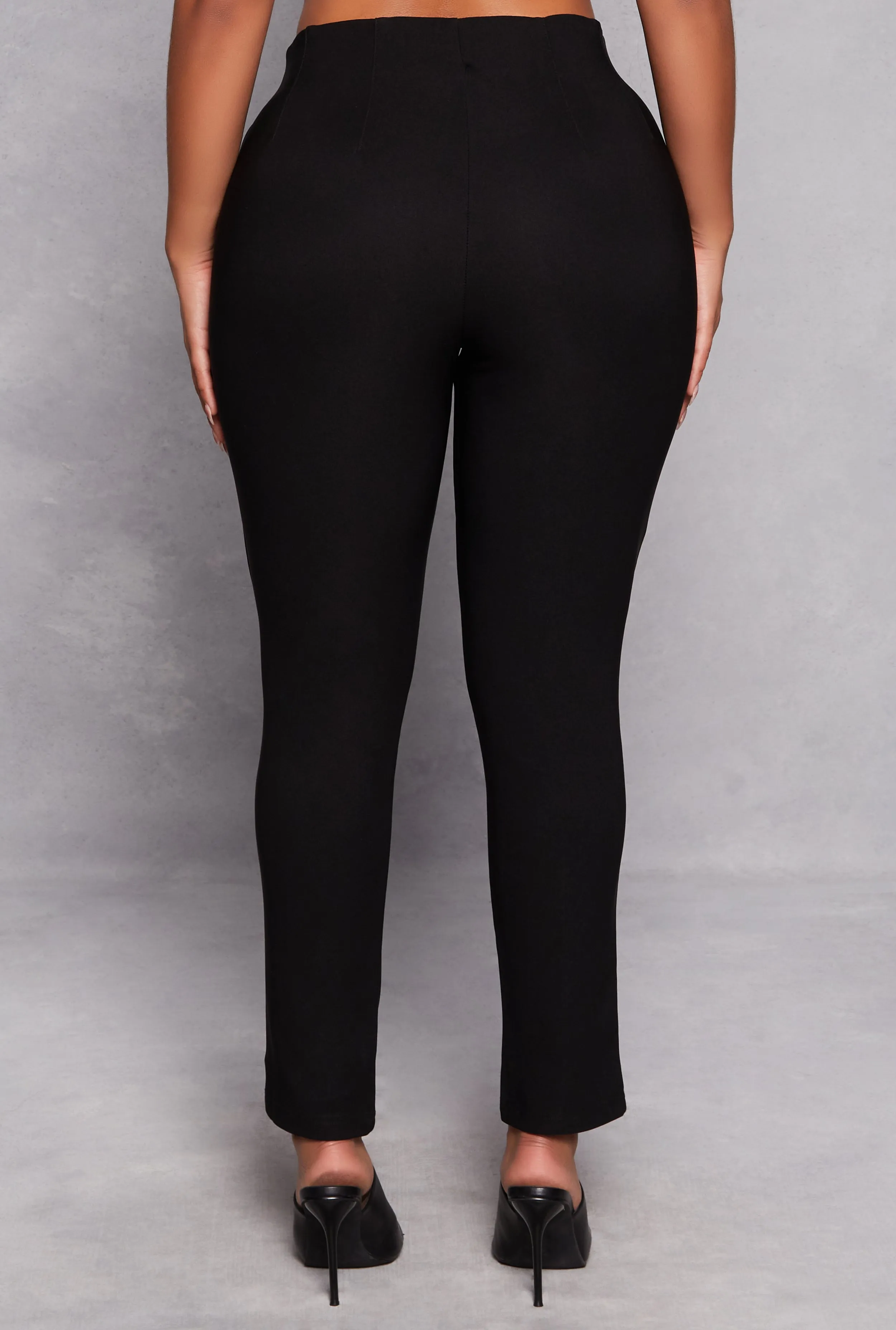 Iris Crepe Knit High Waisted Dress Pants sold by Rainbow product image thumbnail 3