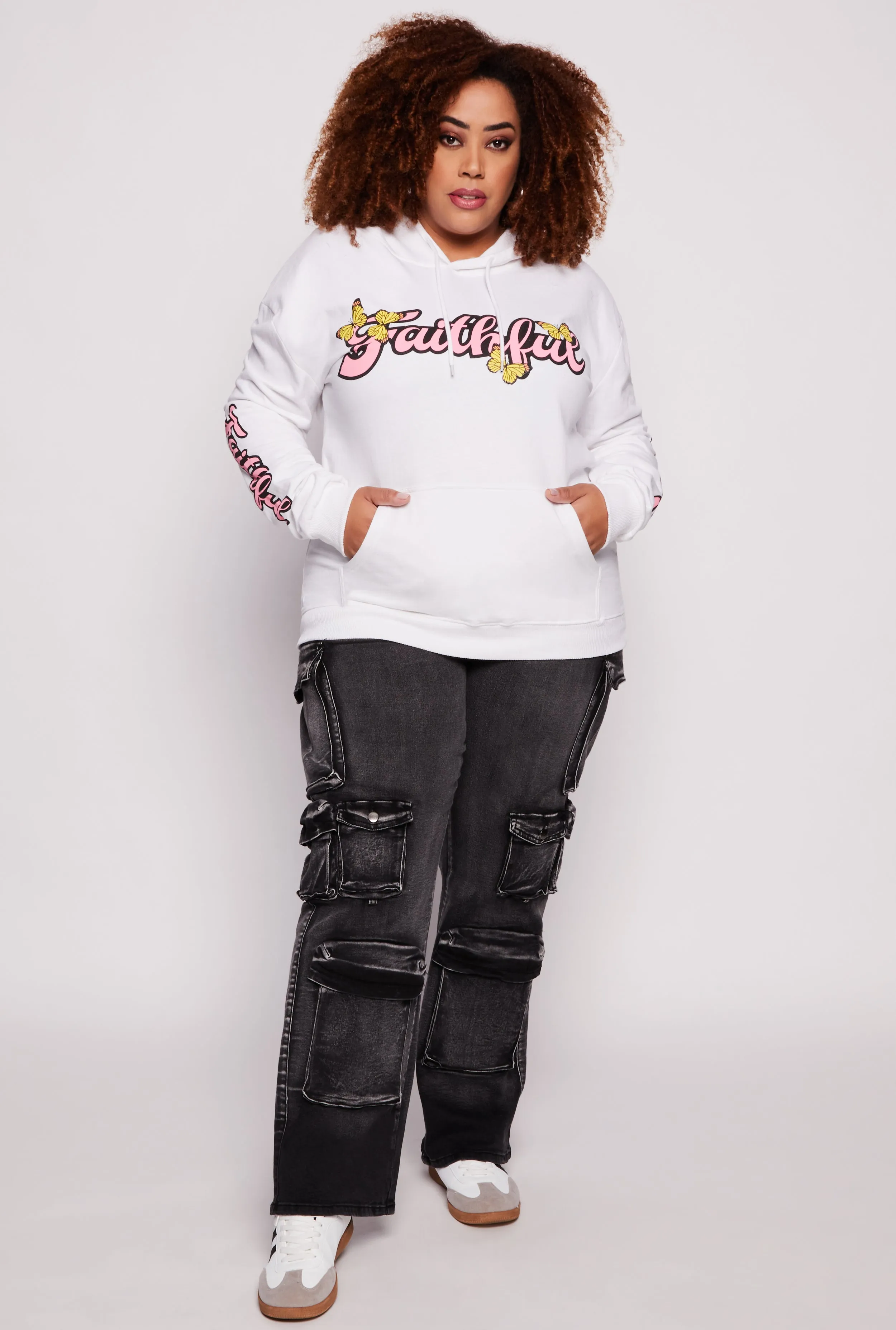 Plus Size Faithful 23 Pullover Hoodie sold by Rainbow product image thumbnail 2