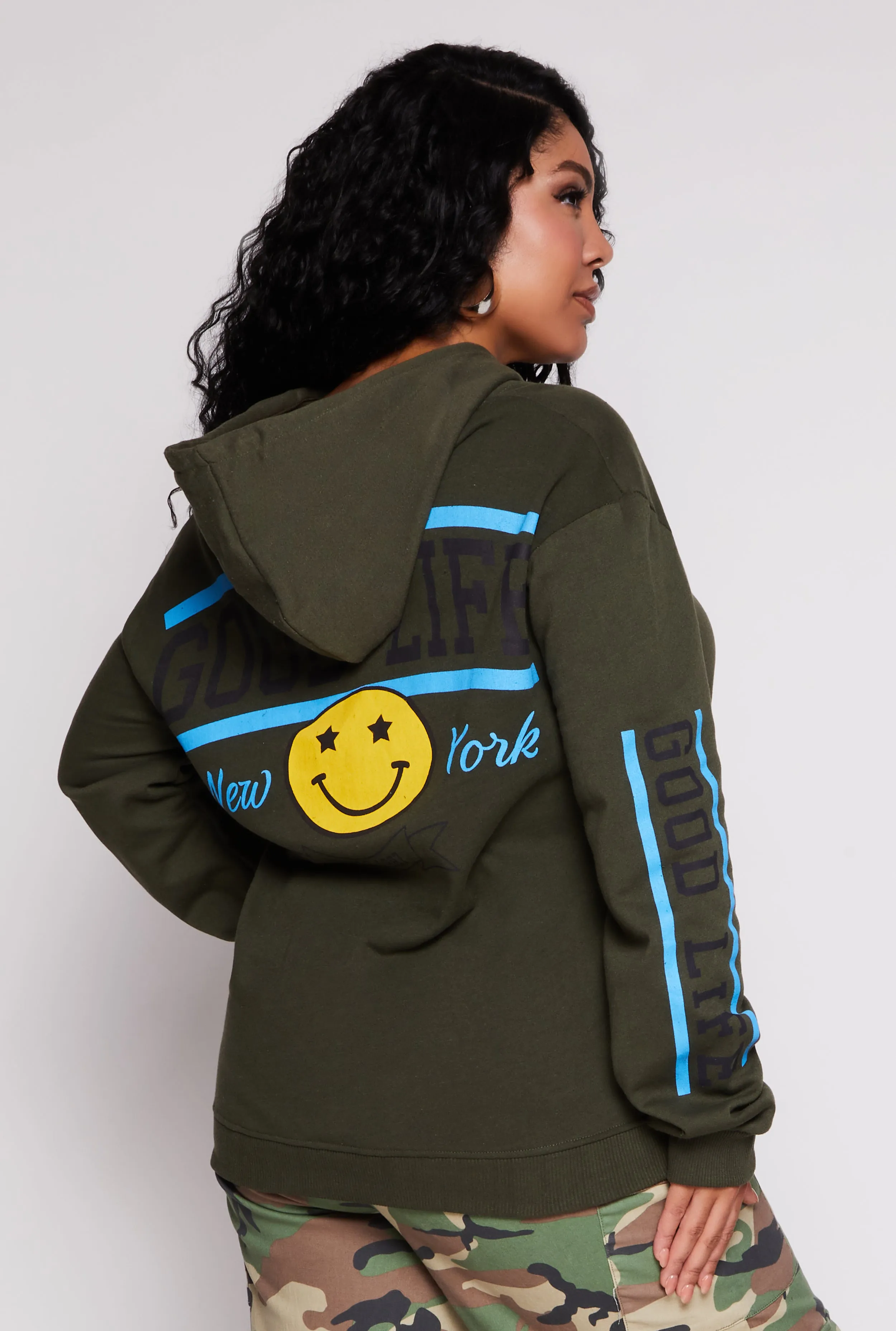 Plus Size Living My Good Life Pullover Hoodie sold by Rainbow product image thumbnail 3