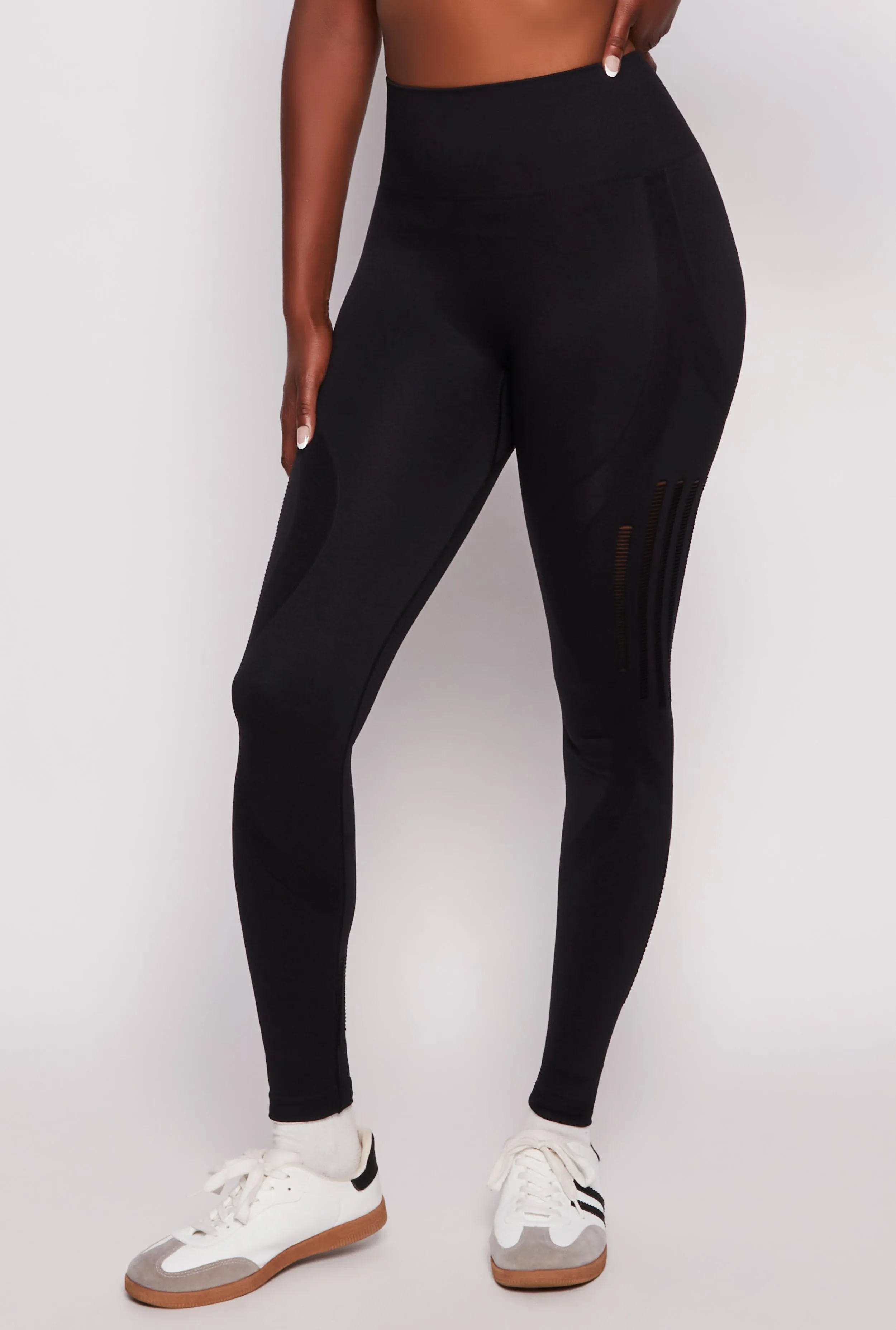 Seamless Laser Cut High Waist Leggings sold by Rainbow product image thumbnail 2