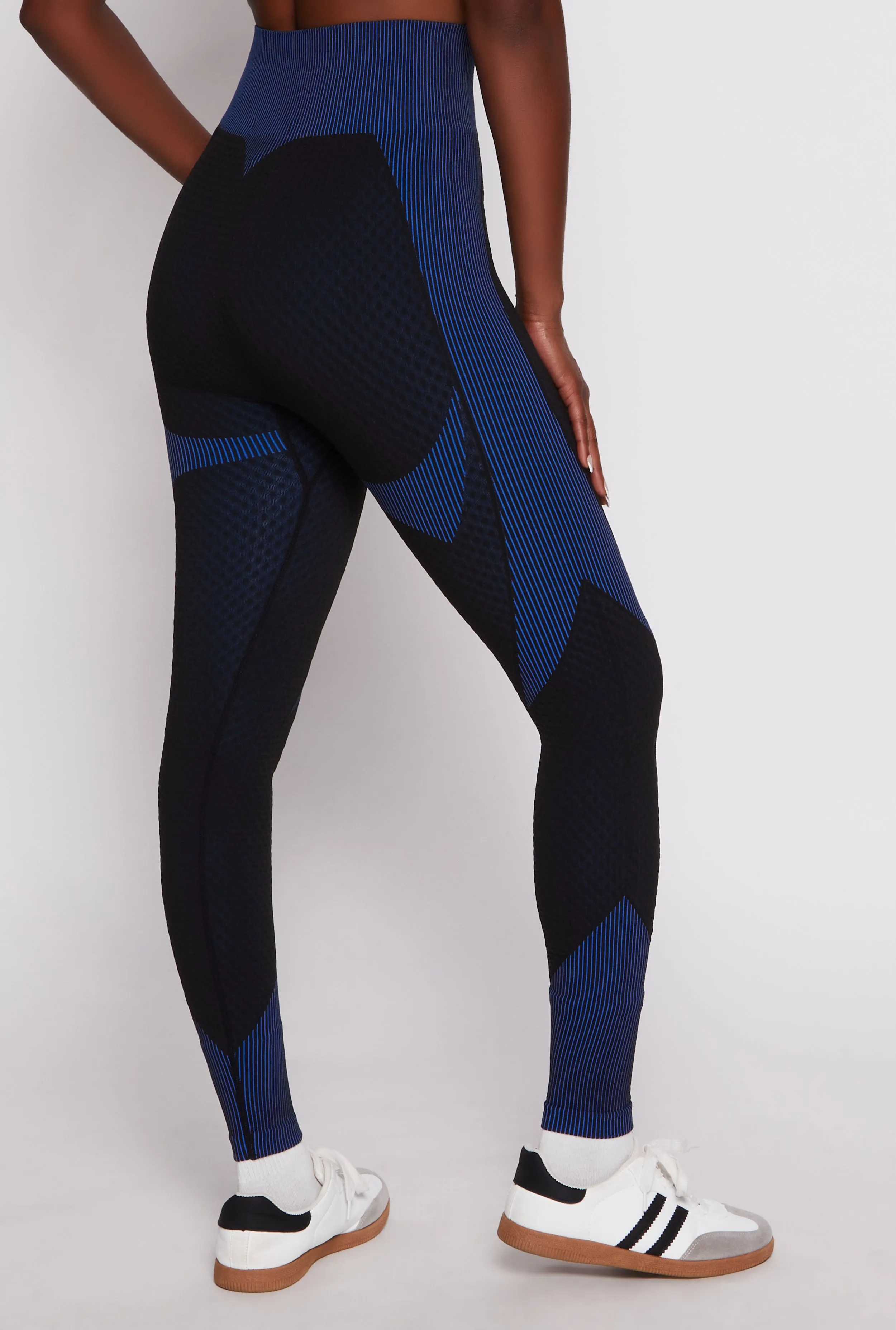 Seamless Textured Knit High Waist Leggings sold by Rainbow product image thumbnail 3