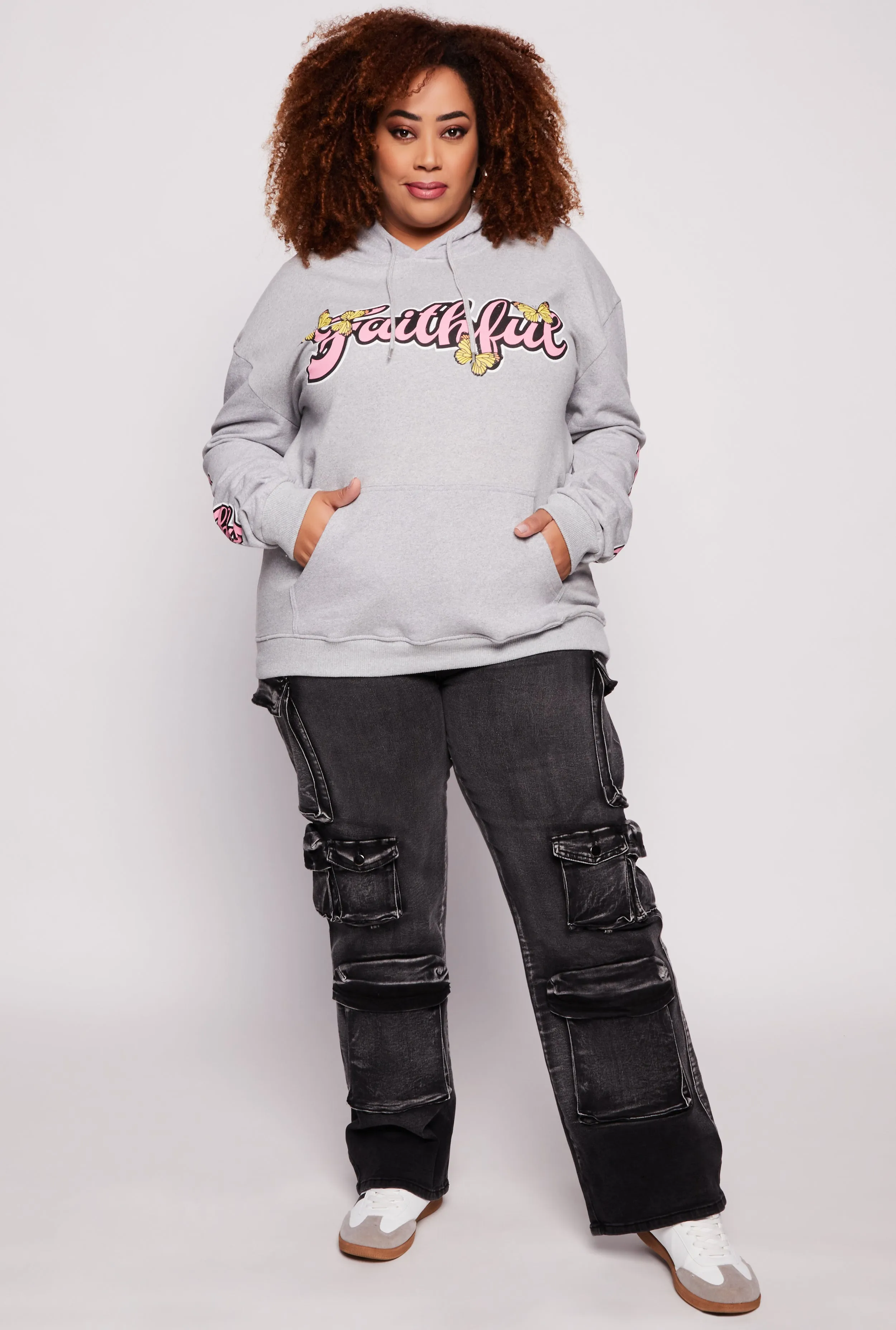 Plus Size Faithful 23 Pullover Hoodie sold by Rainbow product image thumbnail 2